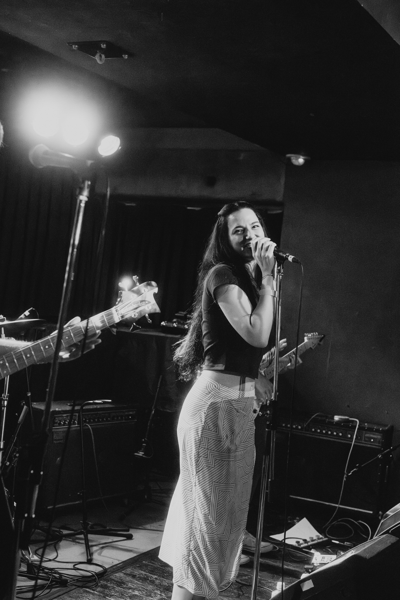 lead singer spotlight on stage