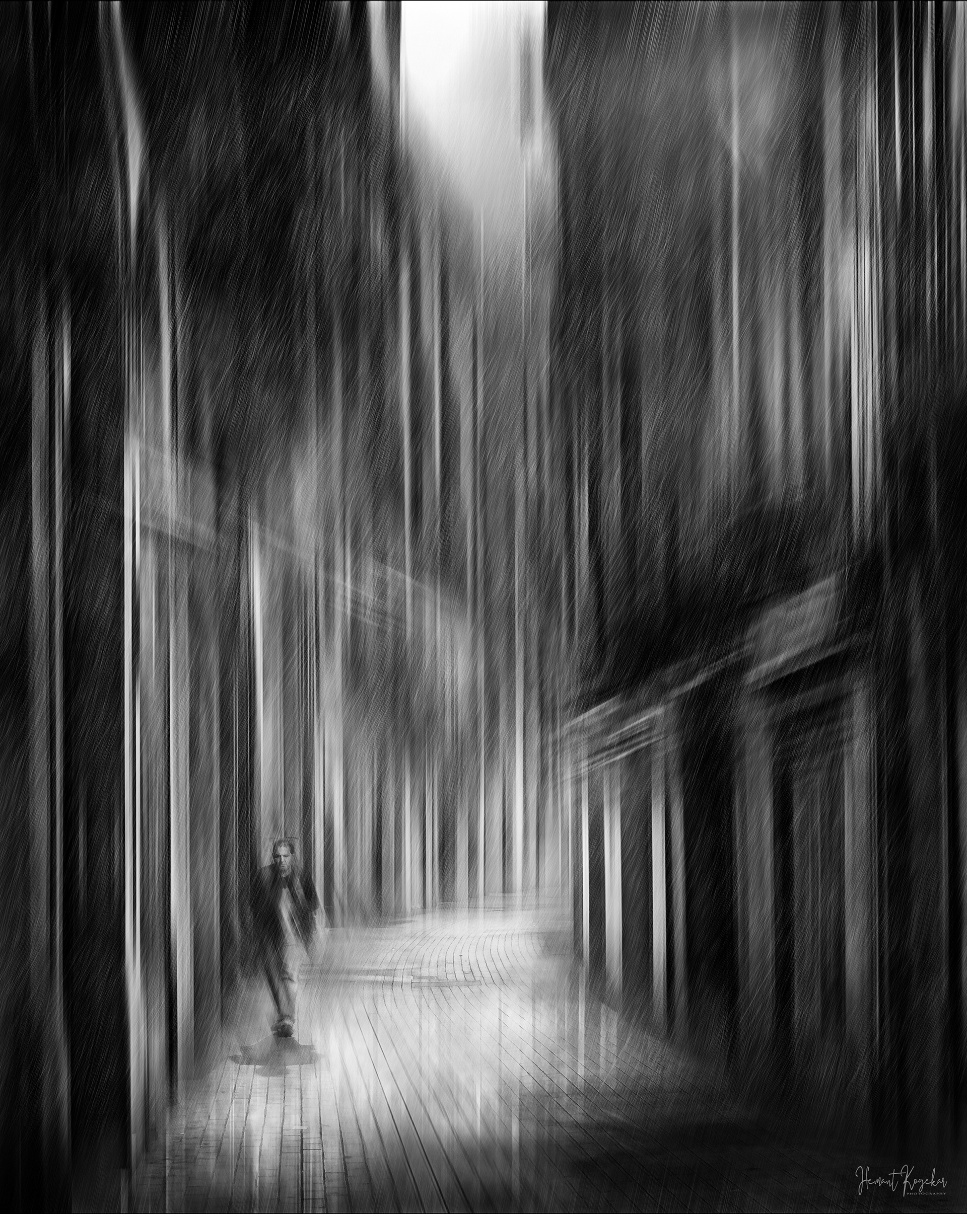 Walking in the rain