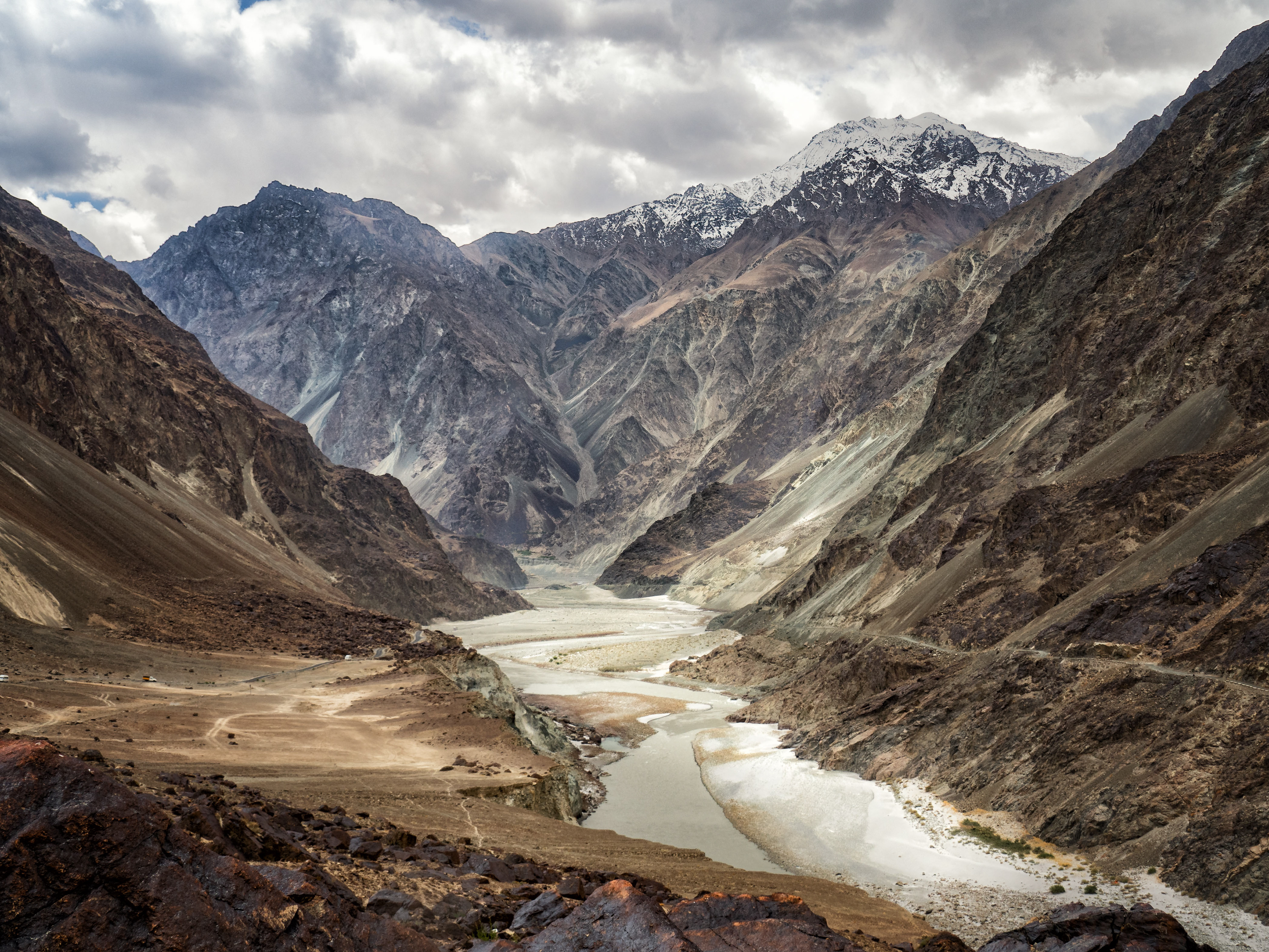 Shyok river valley