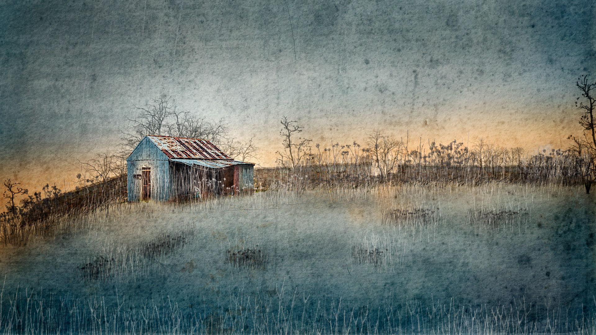 Lone house in the country