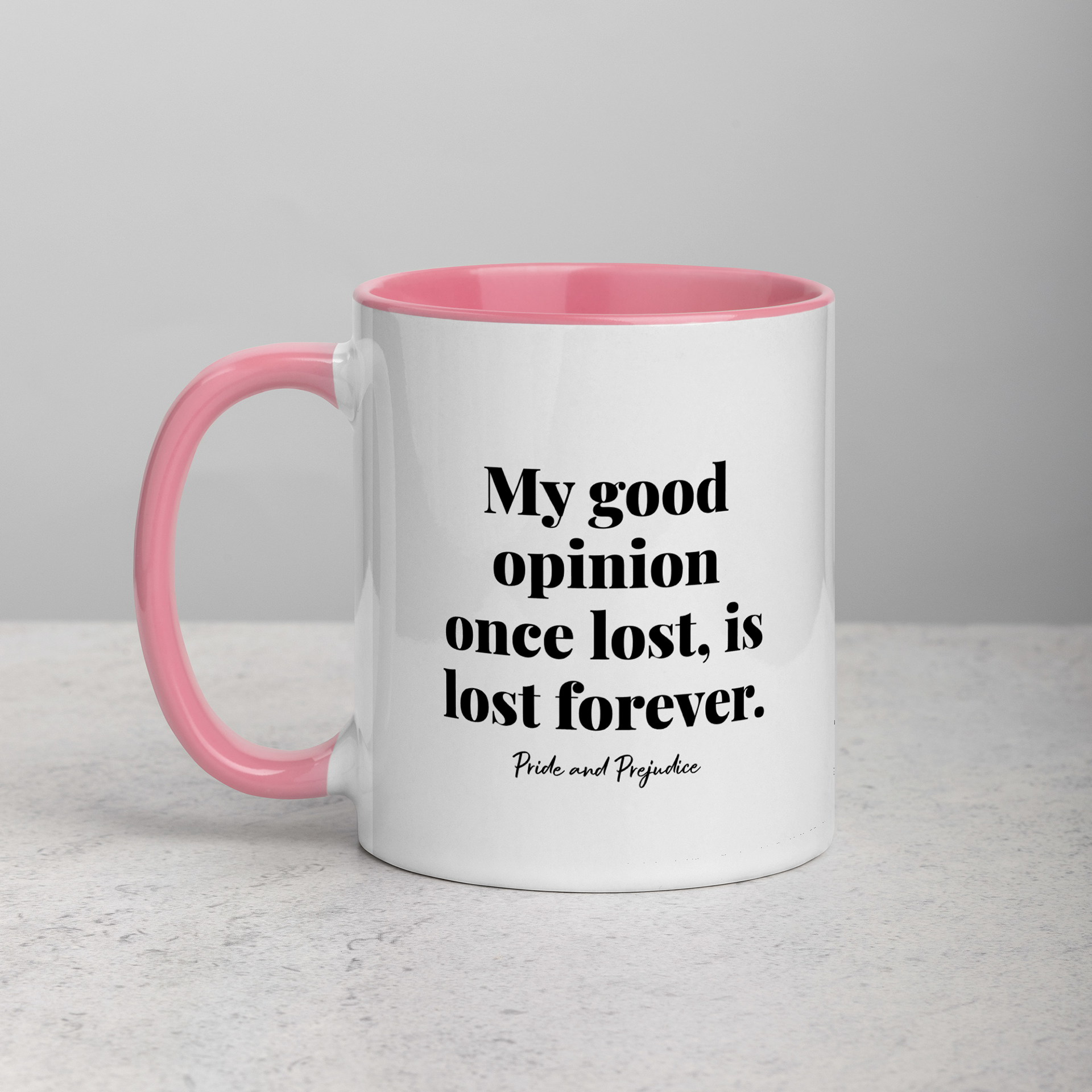 Pride and Prejudice Quote Mug