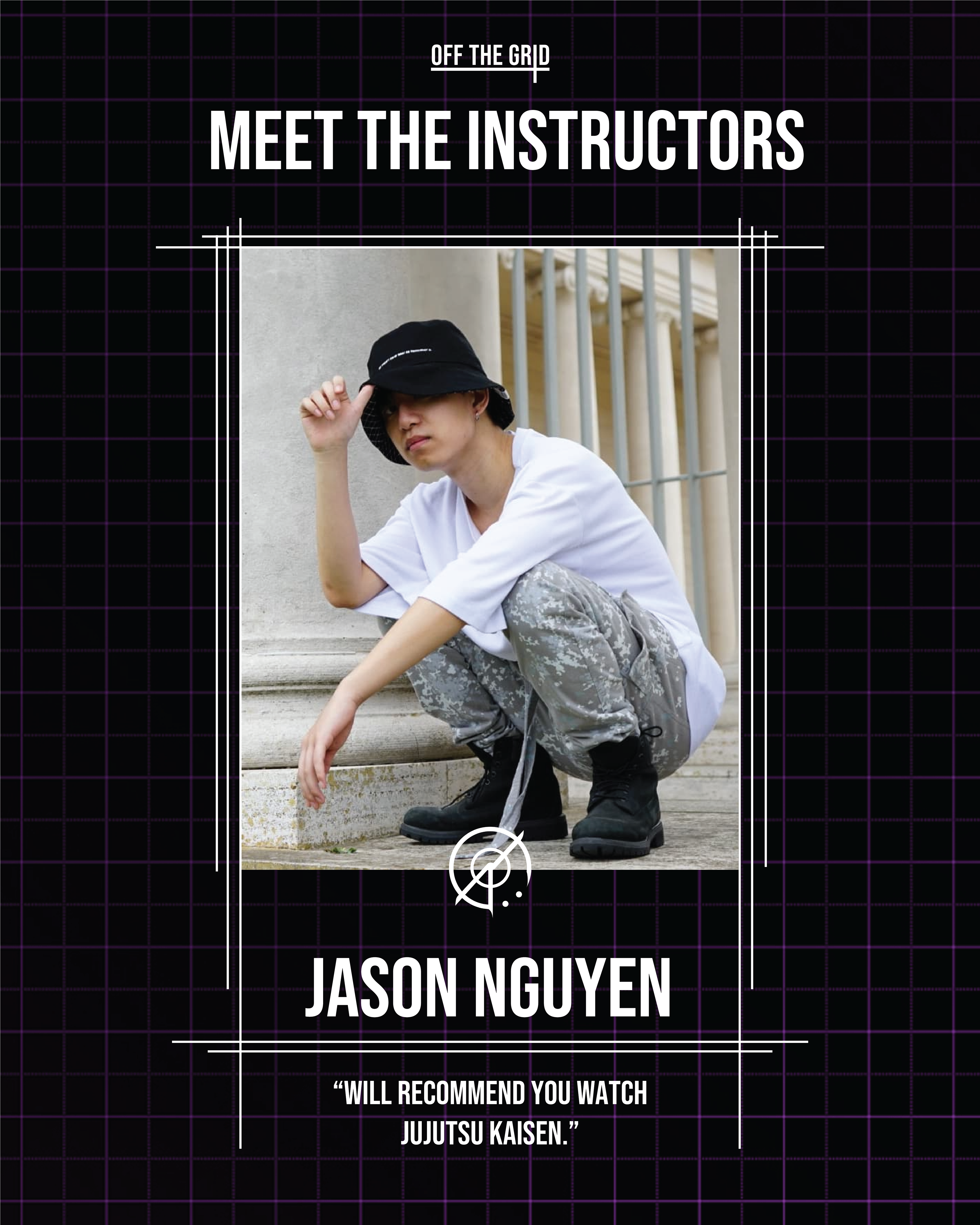 Flyer to introduce instructors to the students.
