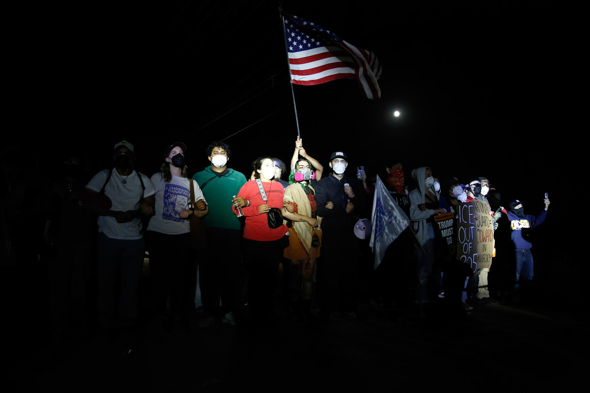 DHS agents and National Guards at a standoff with a mixed crowd of demonstrators and families searching for their loved ones. DHS agents from multiple subsidiaries conducts a mass raid at a farm in Camarillo, Calif. on July 10, 2025.