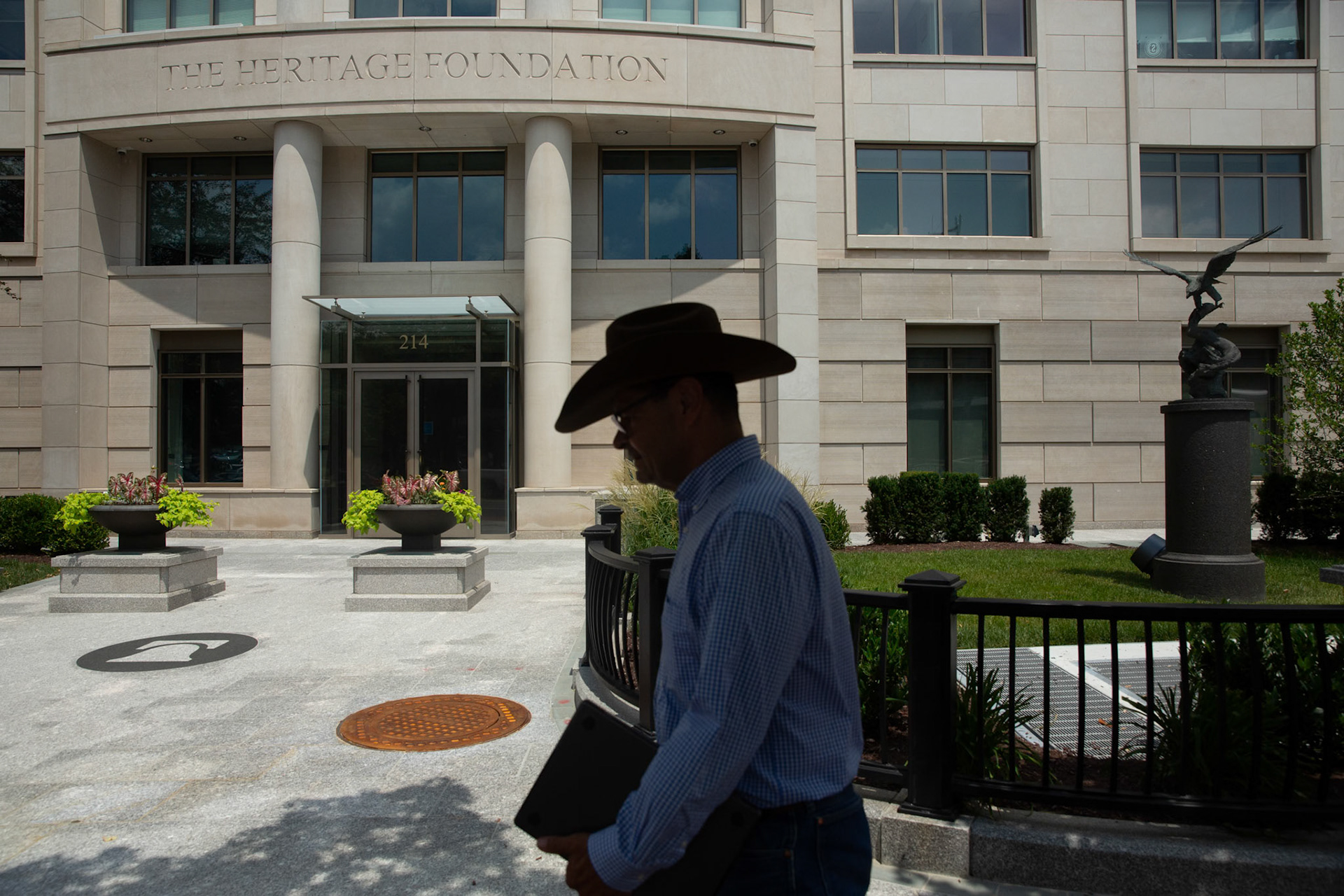 The Heritage Foundation building, an American far right think tank responsible for Project 2025. This property is located on 214 Massachusetts Ave NE, Washington, D.C.