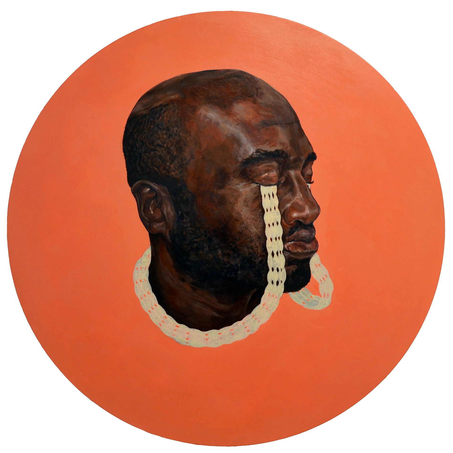"Odyssey" 26.5", Acrylic on Wood Panel