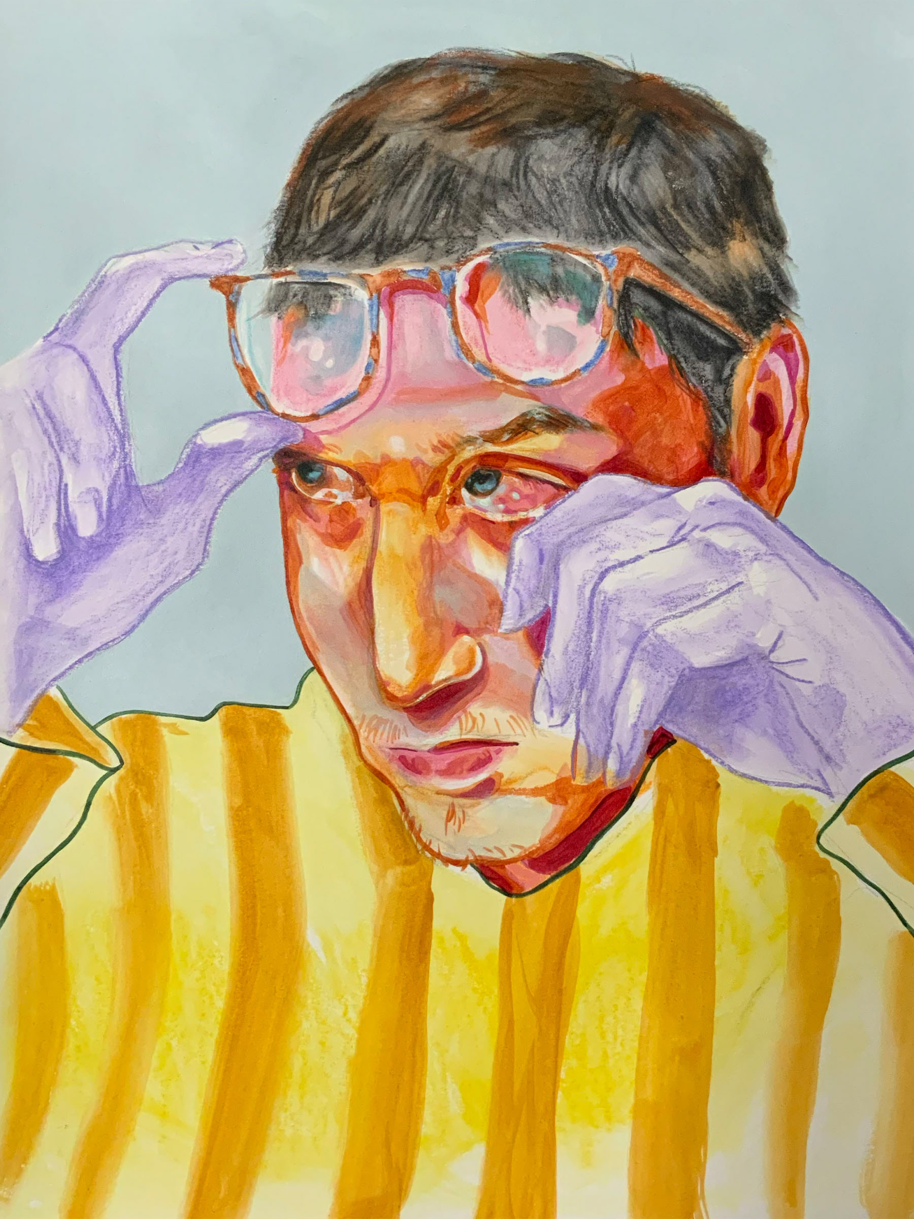"An Act of Personal Expiation" 12"x16", Mixed Media on Paper