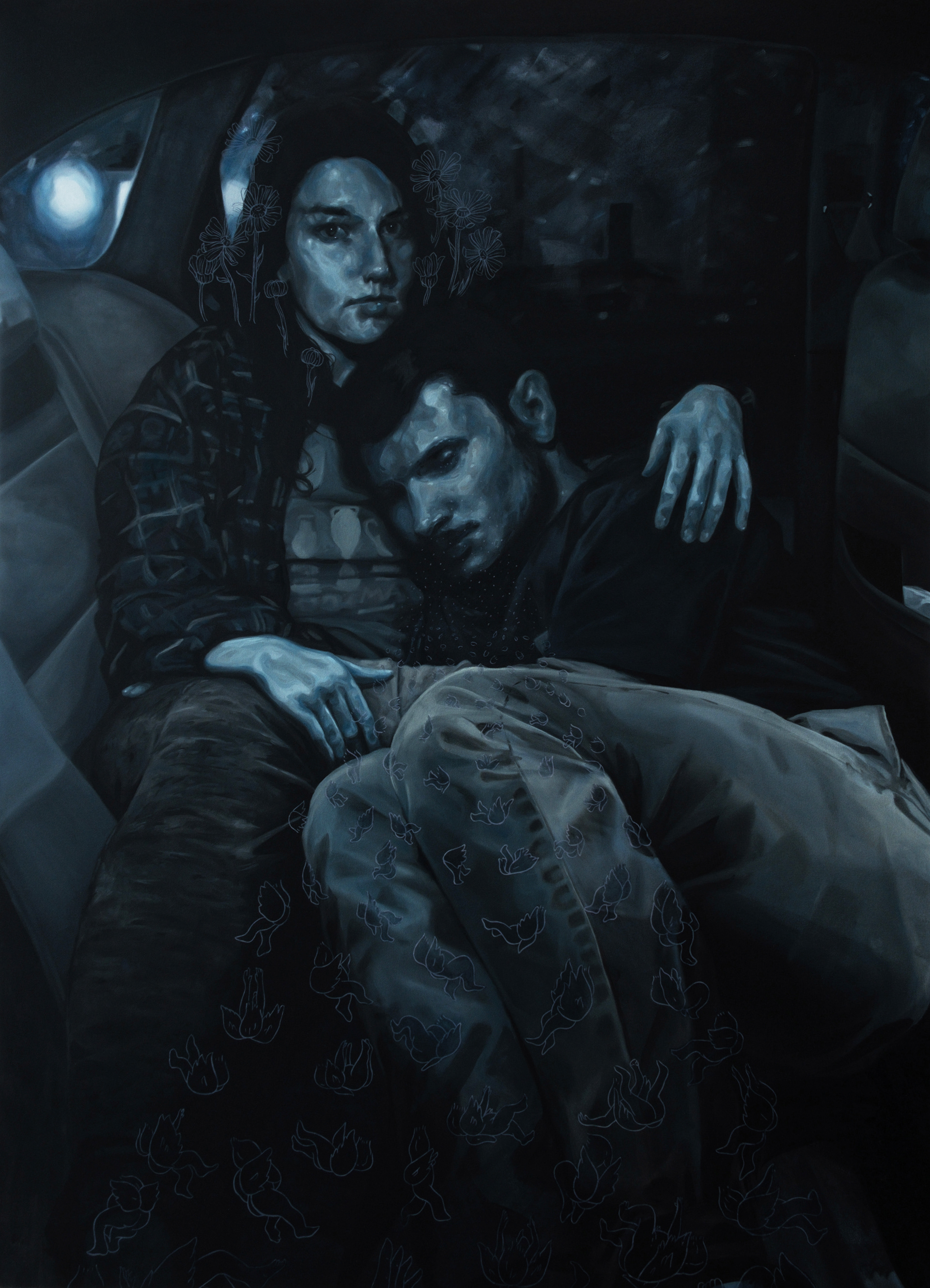 "I Don't Understand What's Happening" 48"x66", Oil on Canvas