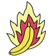 fire banana