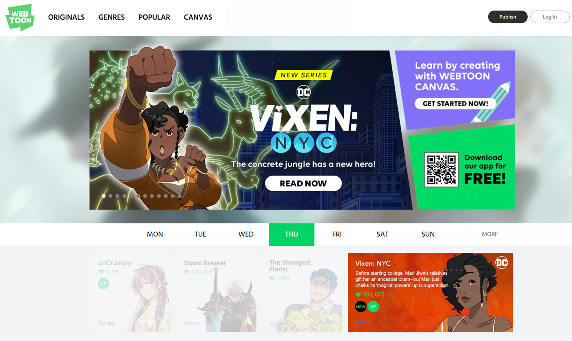 Desktop Homepage Page