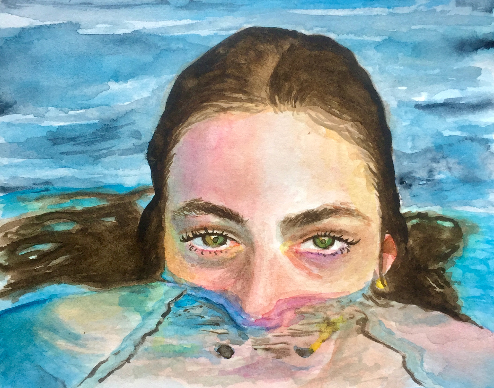 Watercolor study. 7 x 10 in.