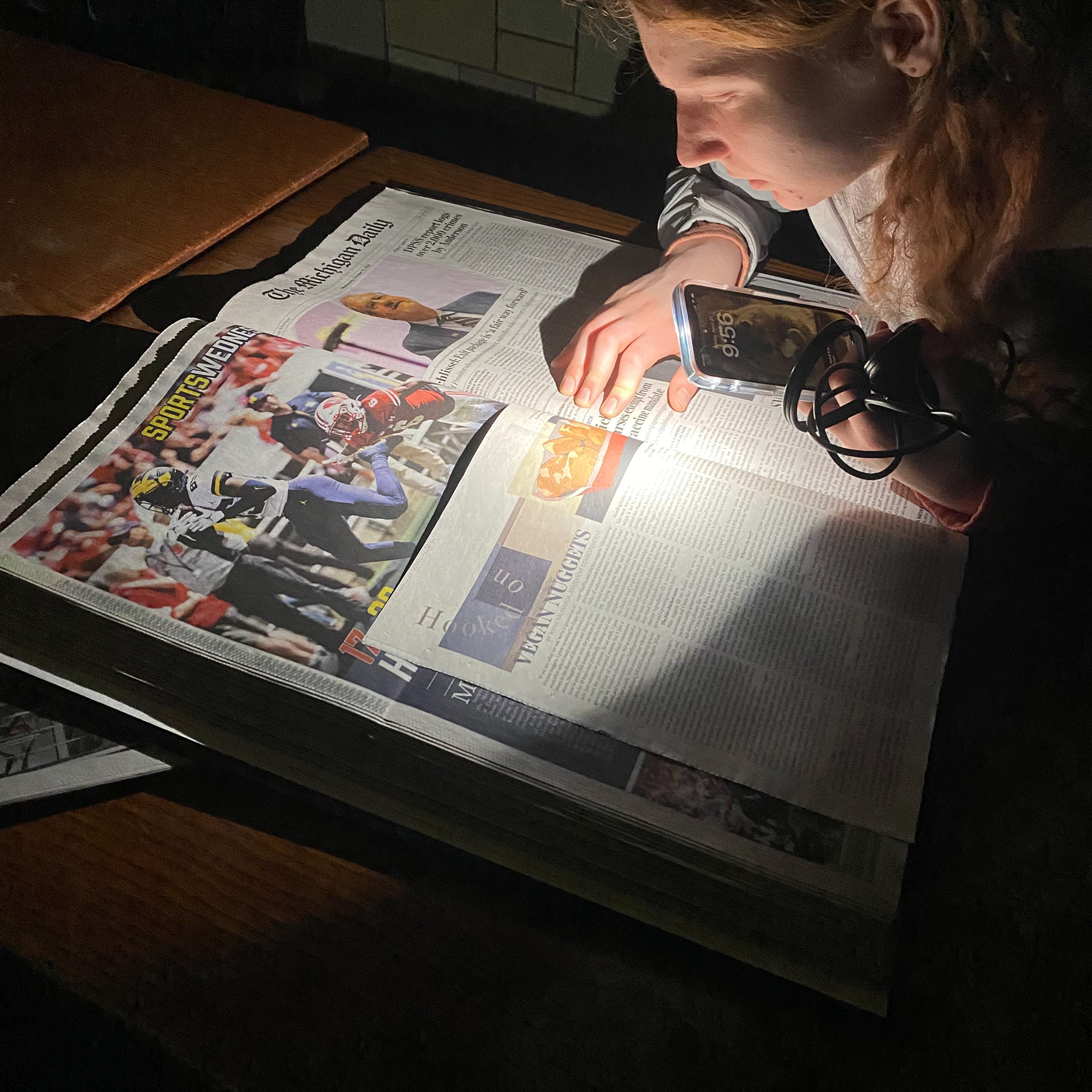 Newspaper archives excursion