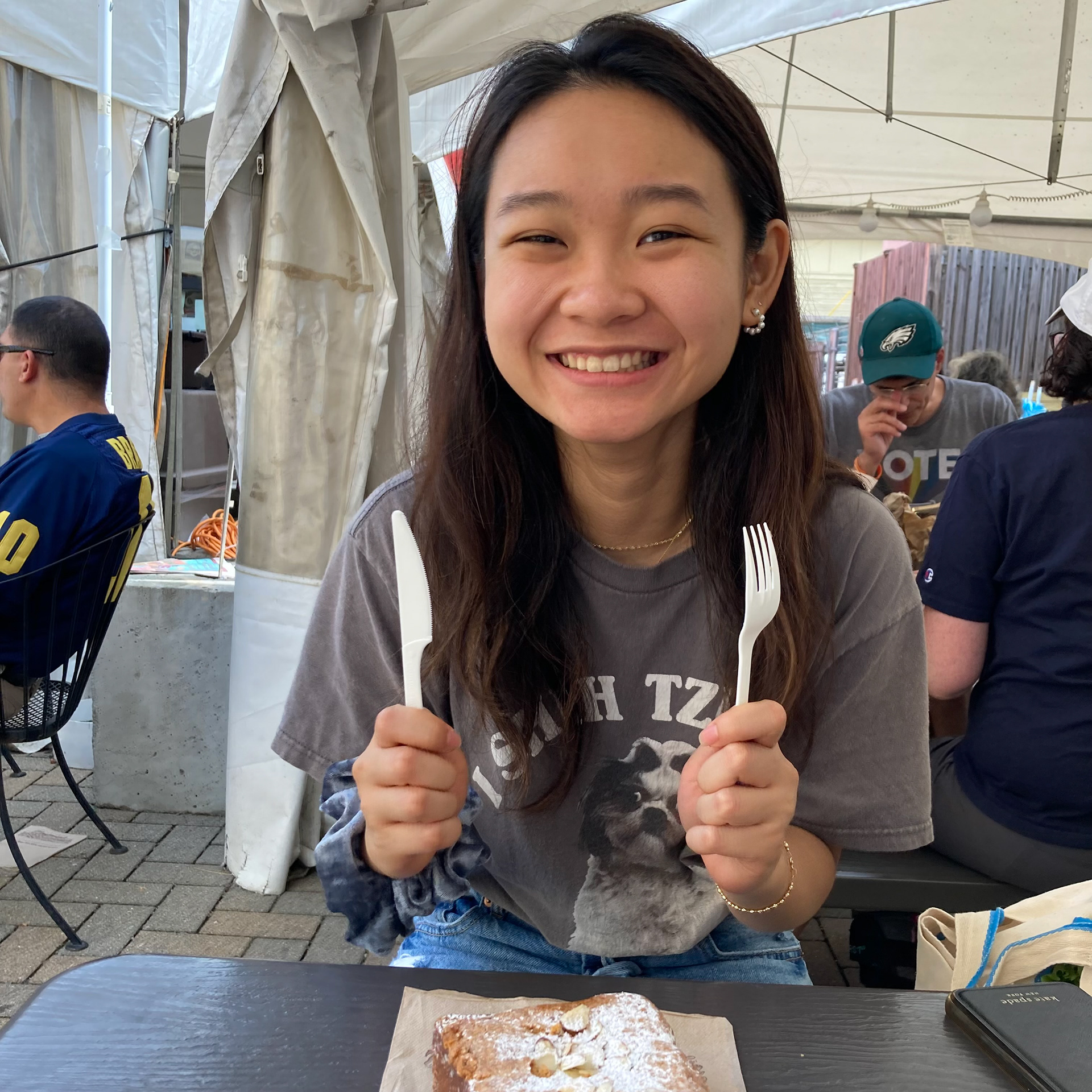 Happy bean at Zingerman's cafe.
