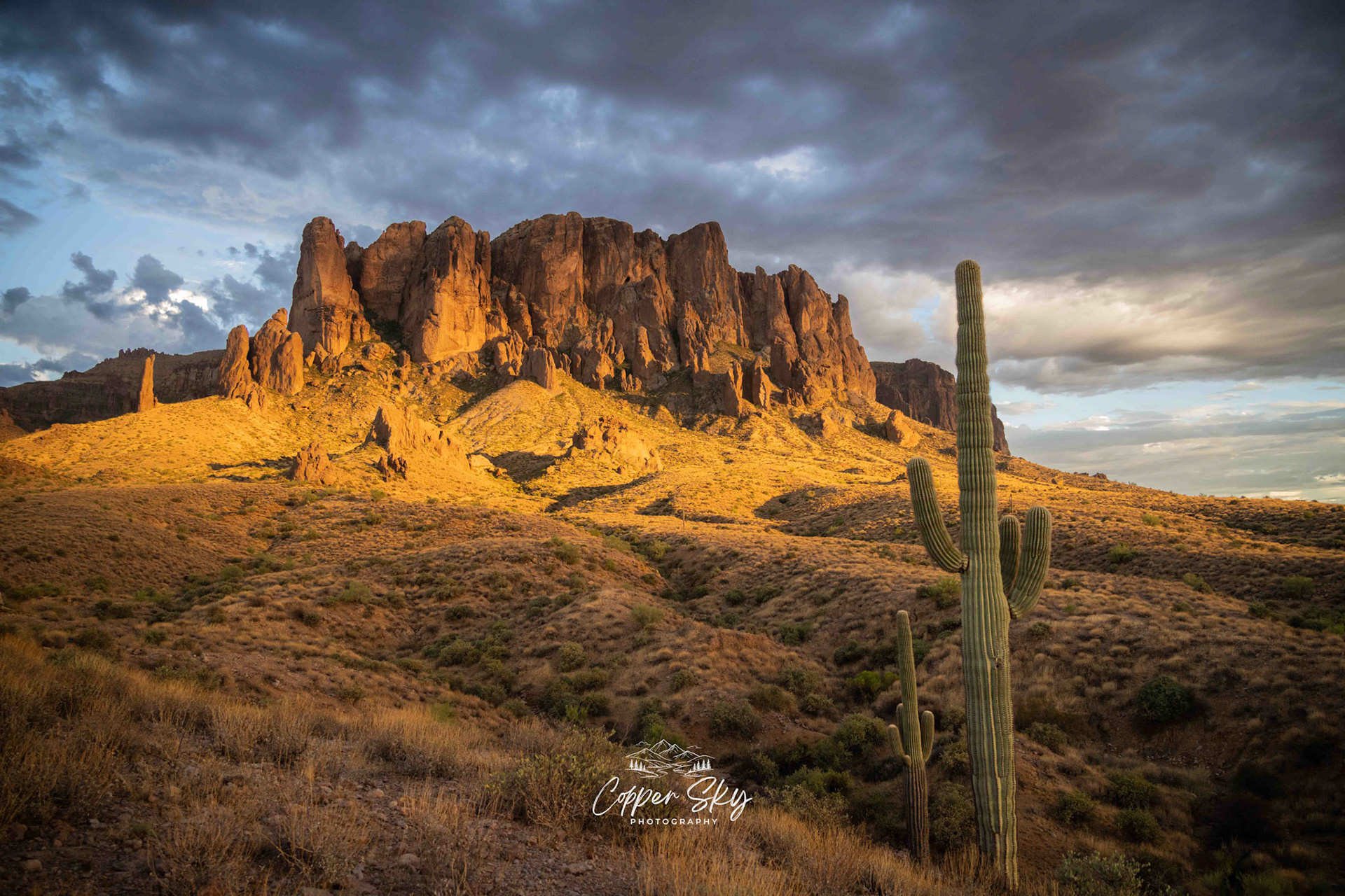 Sunset at the Superstition Mountains