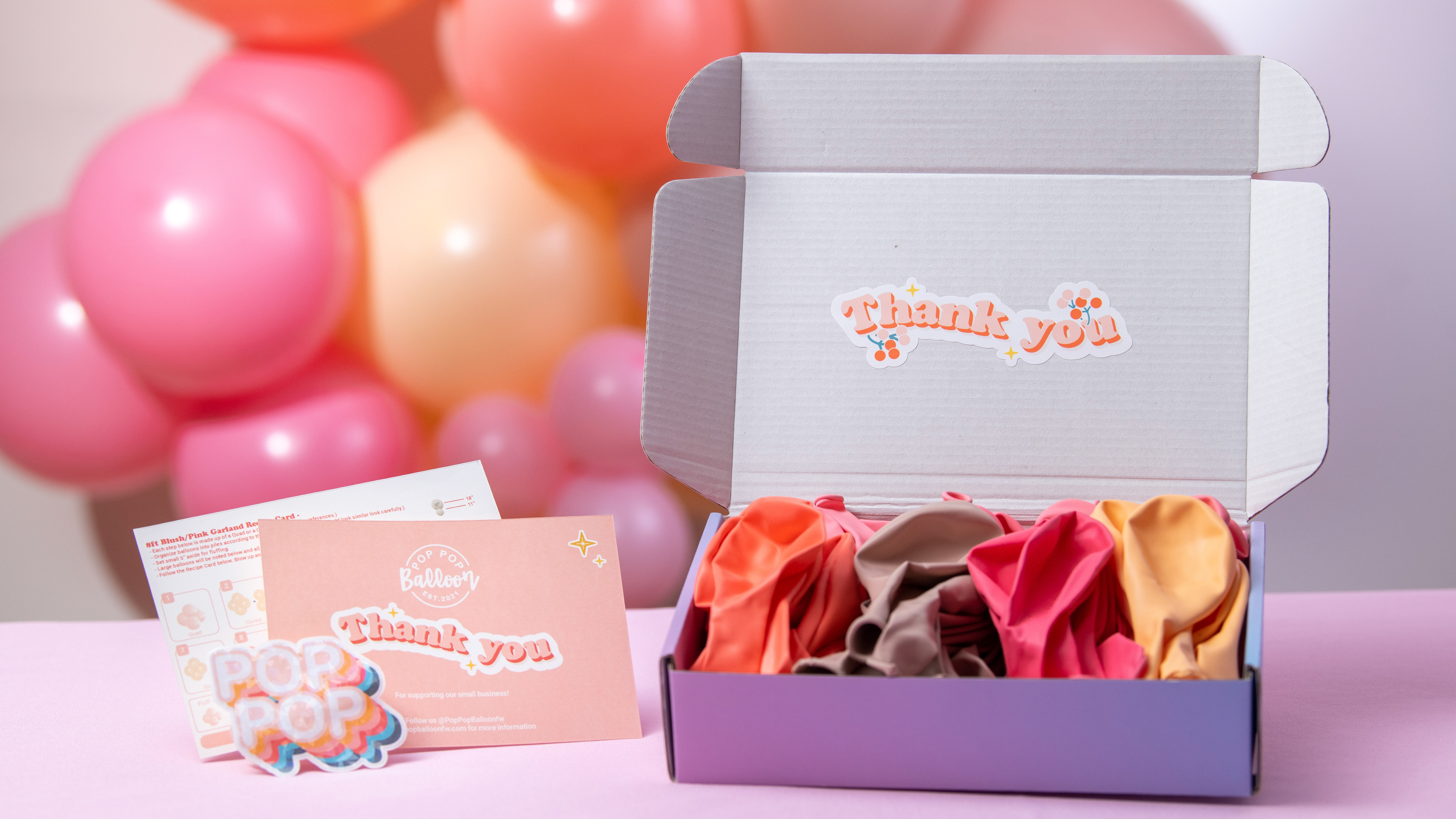 Pop Pop Balloon retail kit packaging