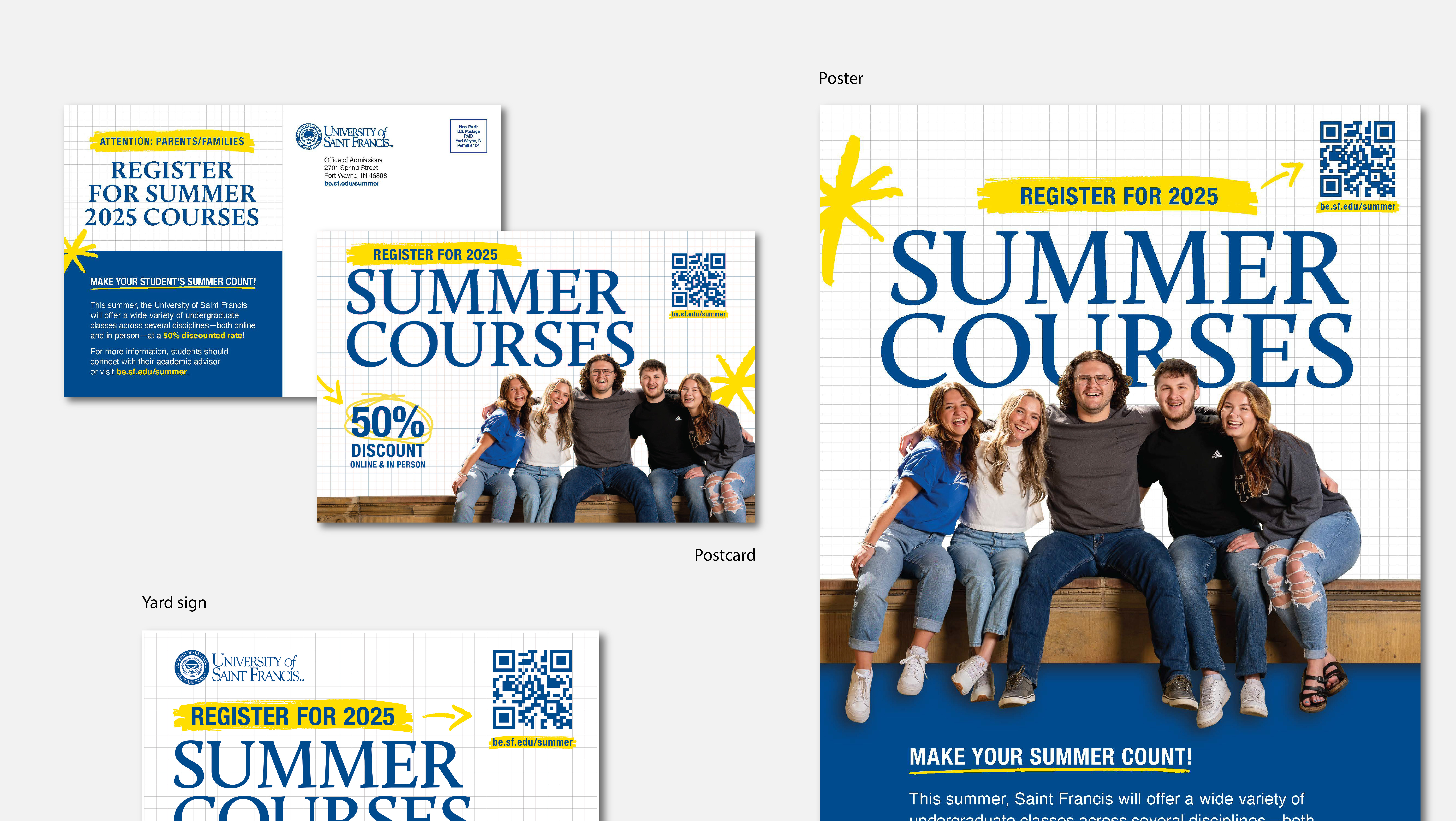 University of Saint Francis summer courses campaign