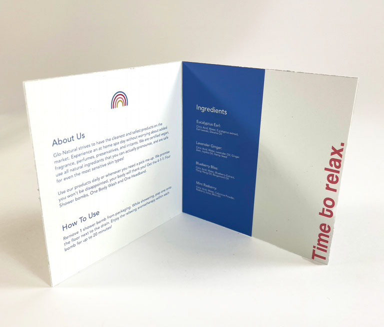 instruction card interior
