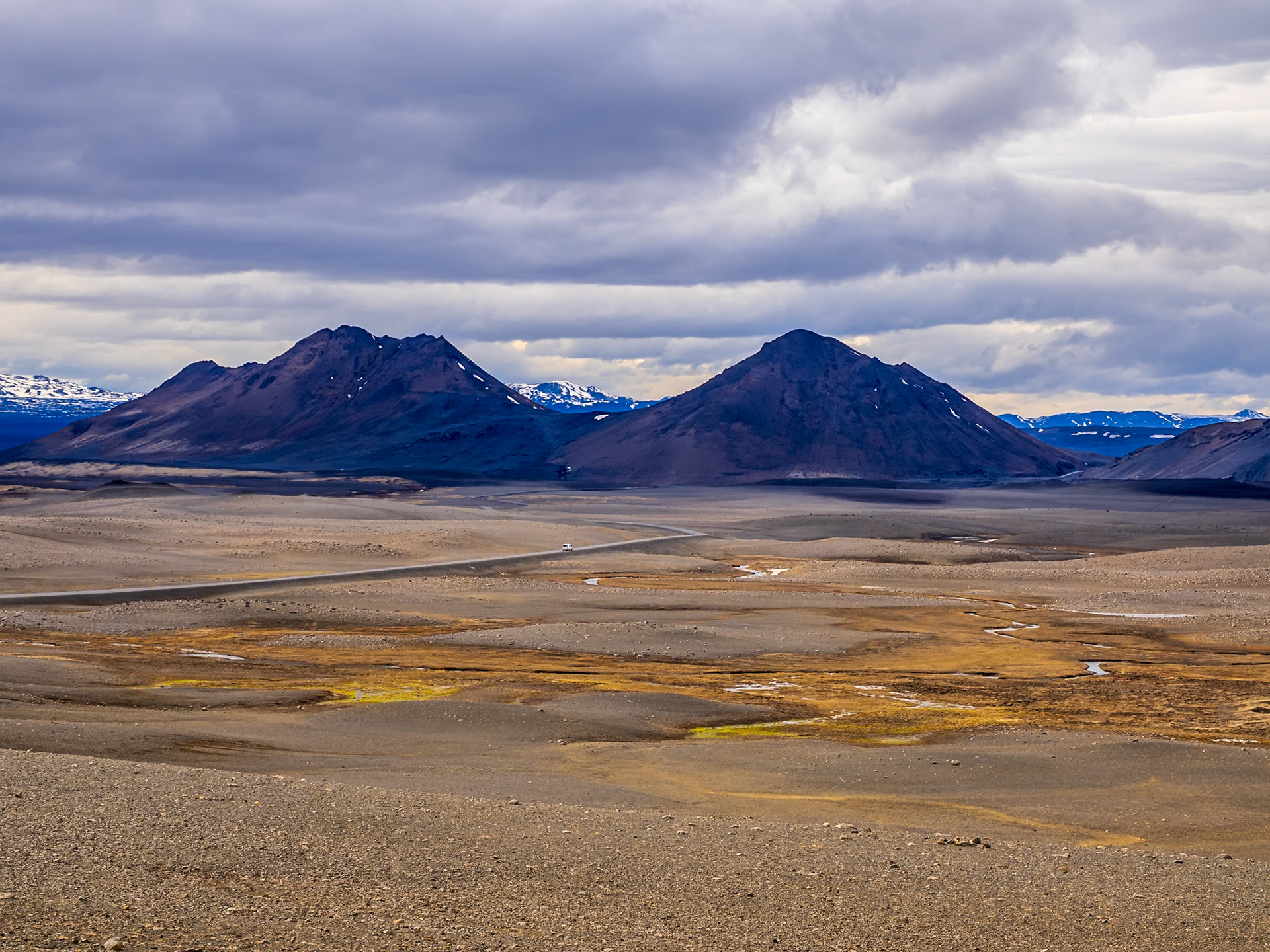 Desolate place in northeastern Iceland