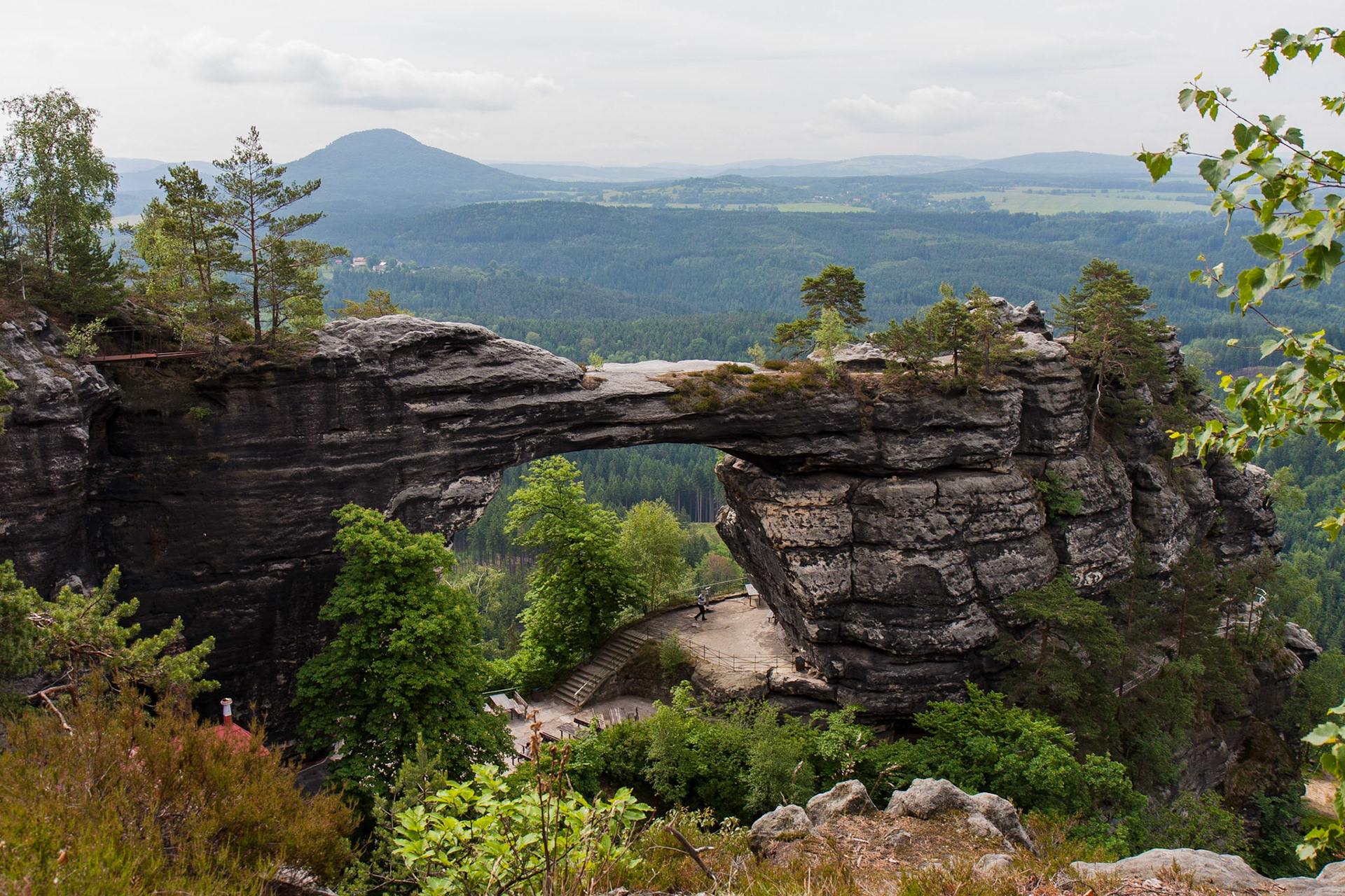 Europe’s largest sandstone rock arch, stands 52 feet (16 meters) high and 26 feet (8 meters) wide and serves as a symbol of the entire national park