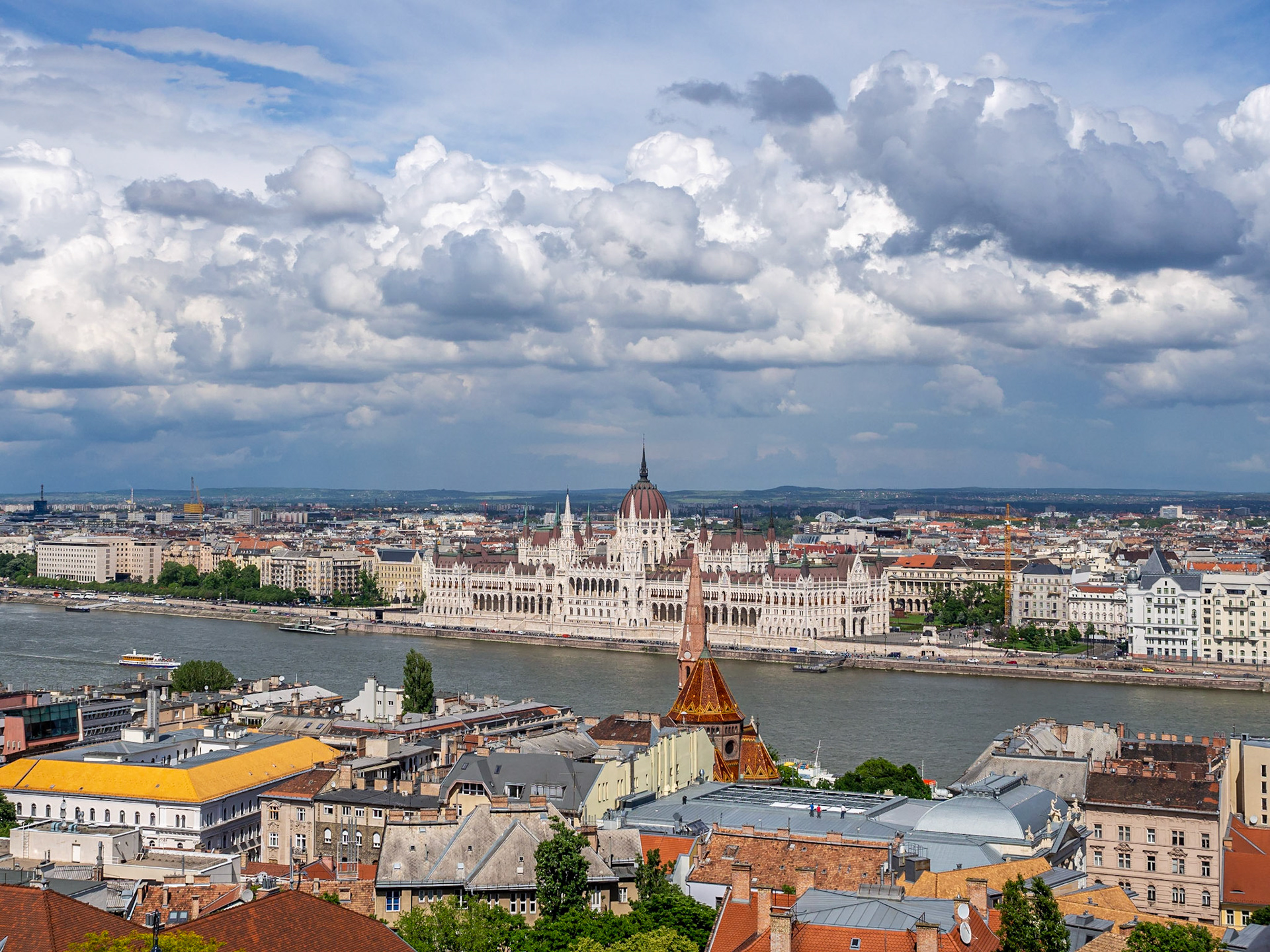 View across the Danube from Buda Hill