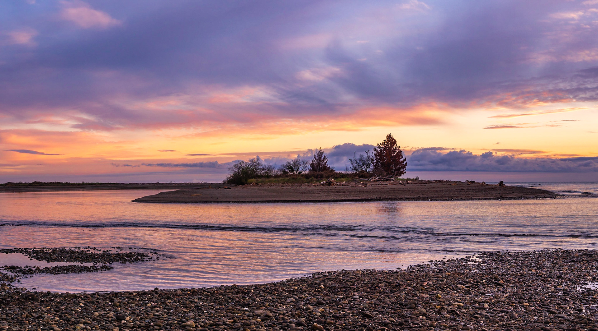 Sunrise over Tasman Sea Near Motueka