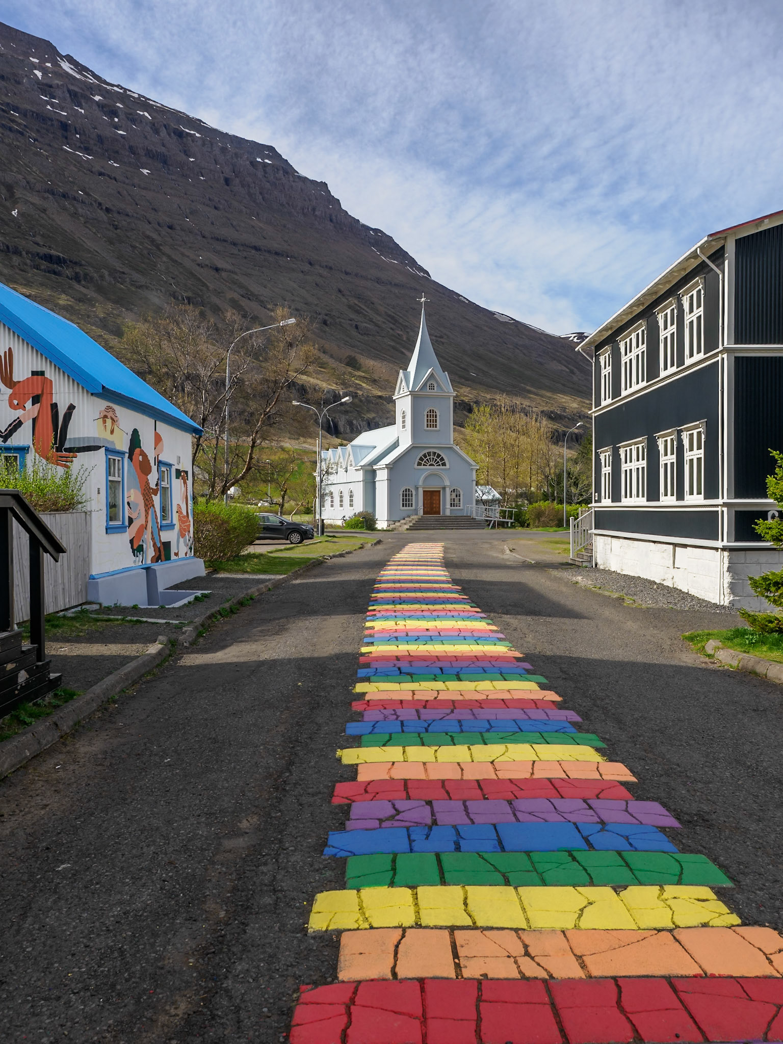 Seyðisfjarðarkirkja (the Blue Church)