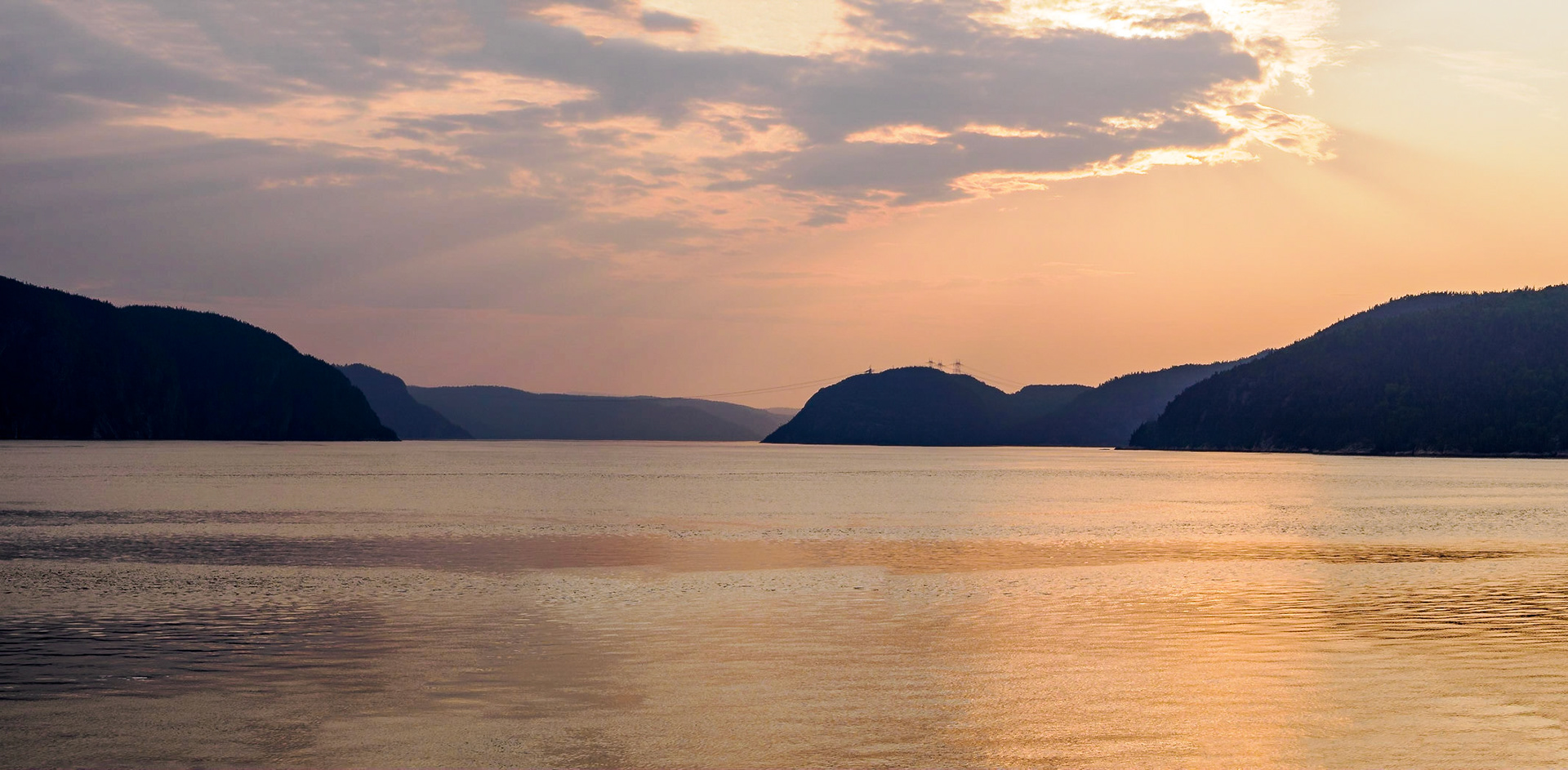 View of Fjord du Saguenay from the ferry