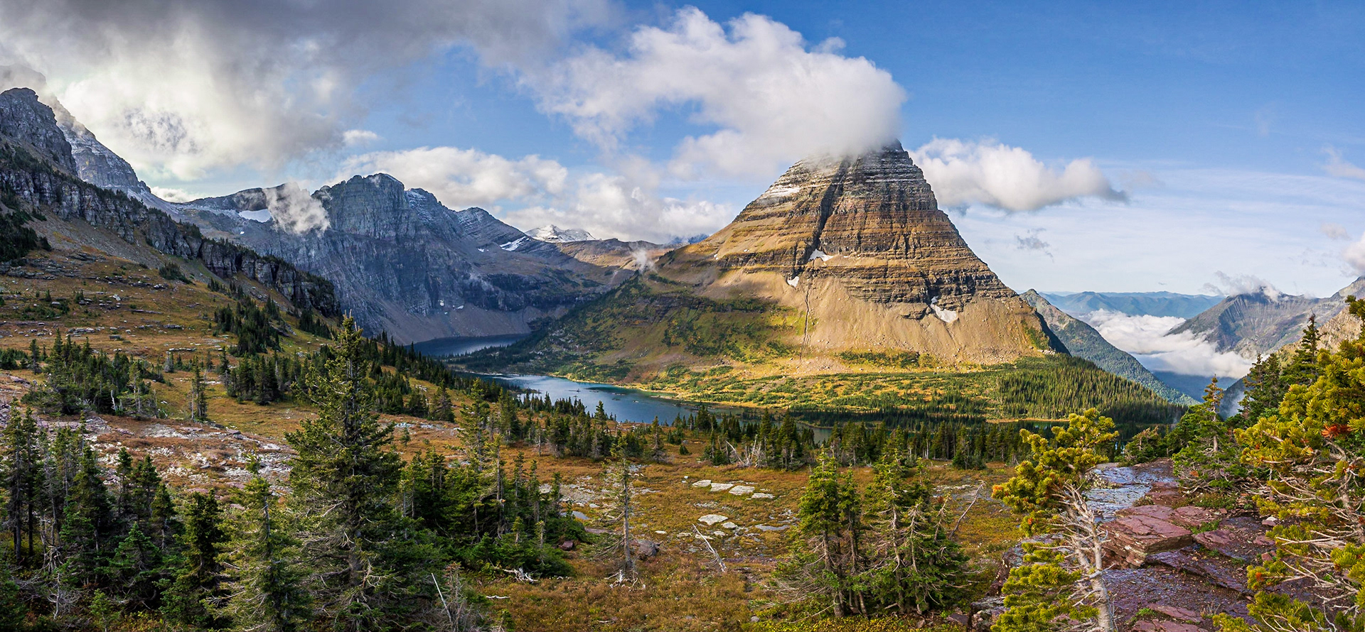 Hidden Lake and Bearhat Mountain, Glacier National Park