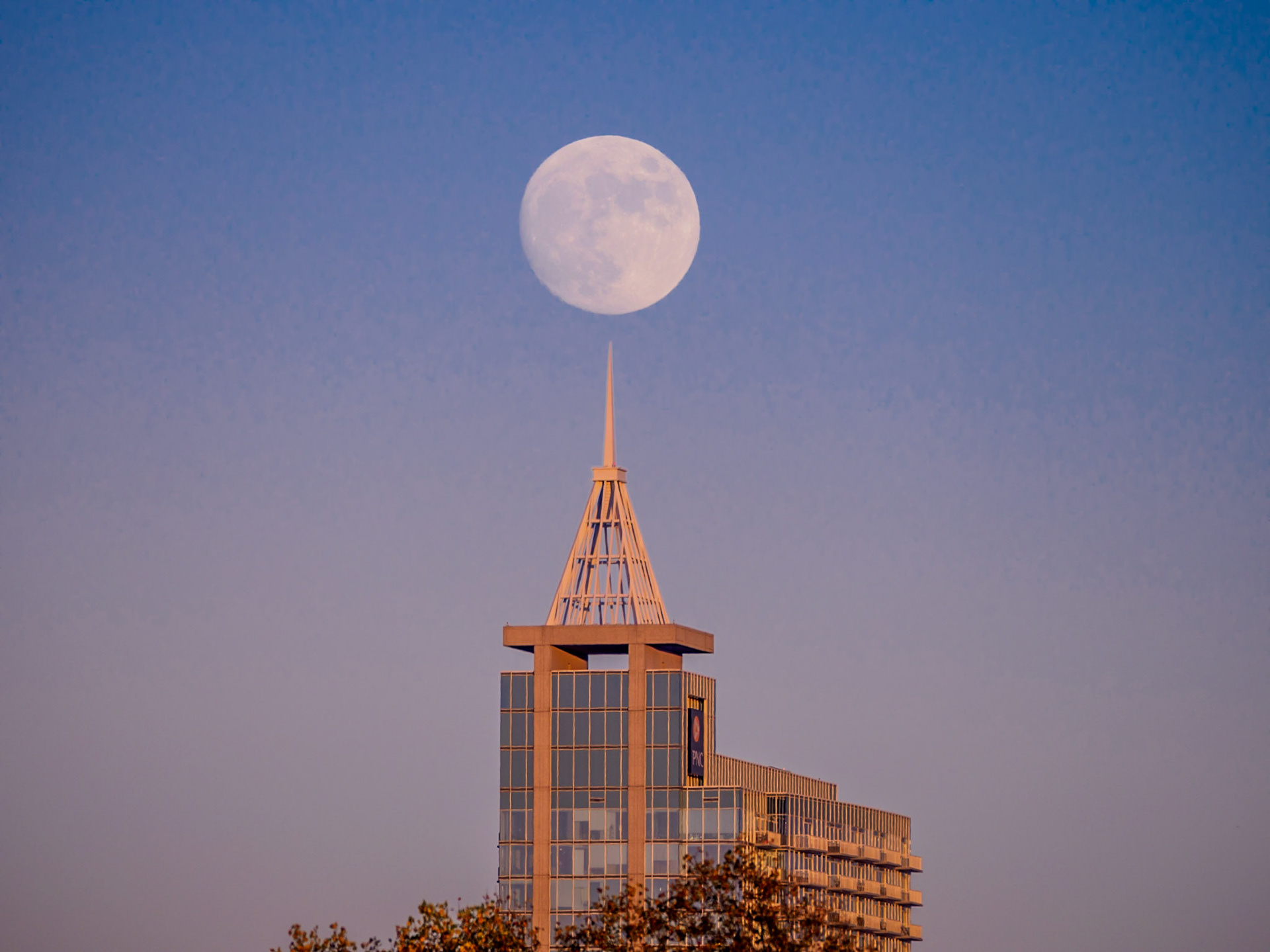 Full Moon Over PNC Building