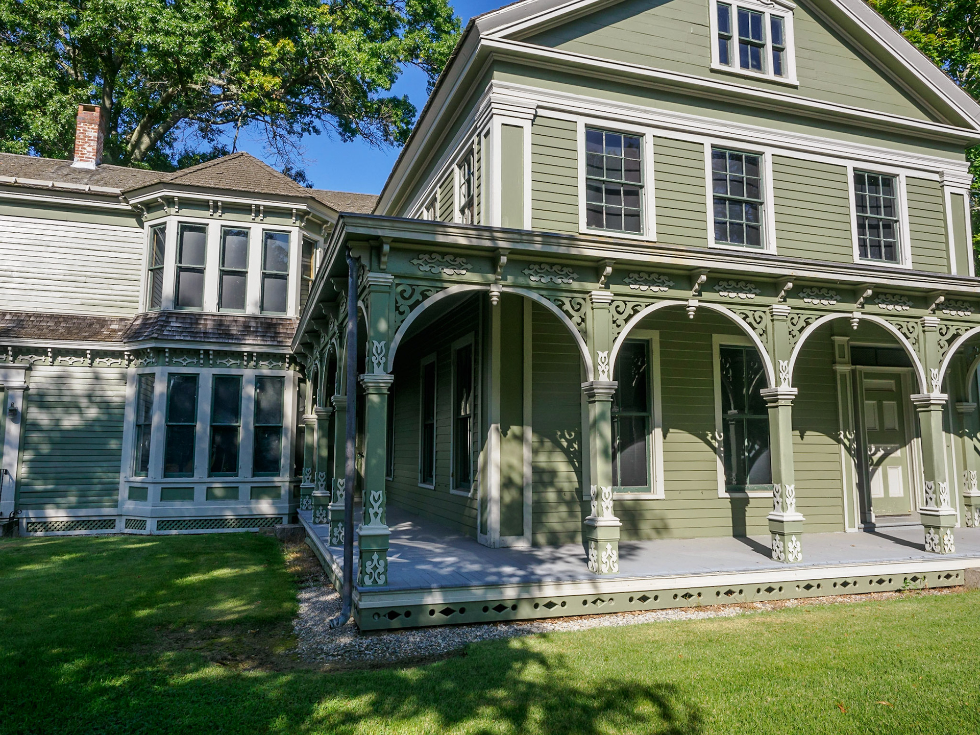 George Greenman House - George was the eldest of three brothers and founded the shipyard in Mystic. The house was built in 1839.