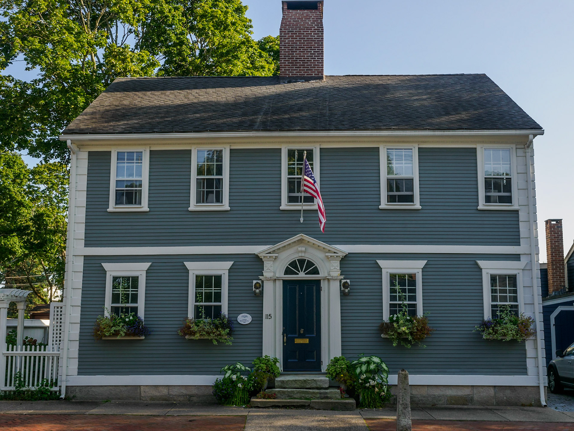 Typical old home in Wickford Village, Rhode Island