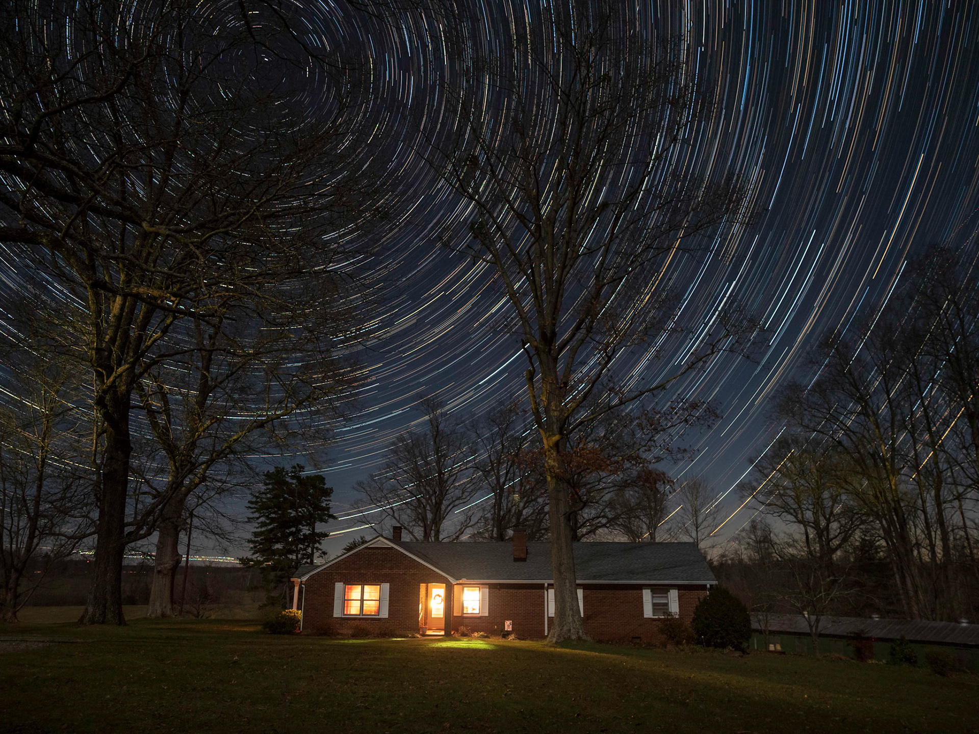 Star Trails Over Chase CIty