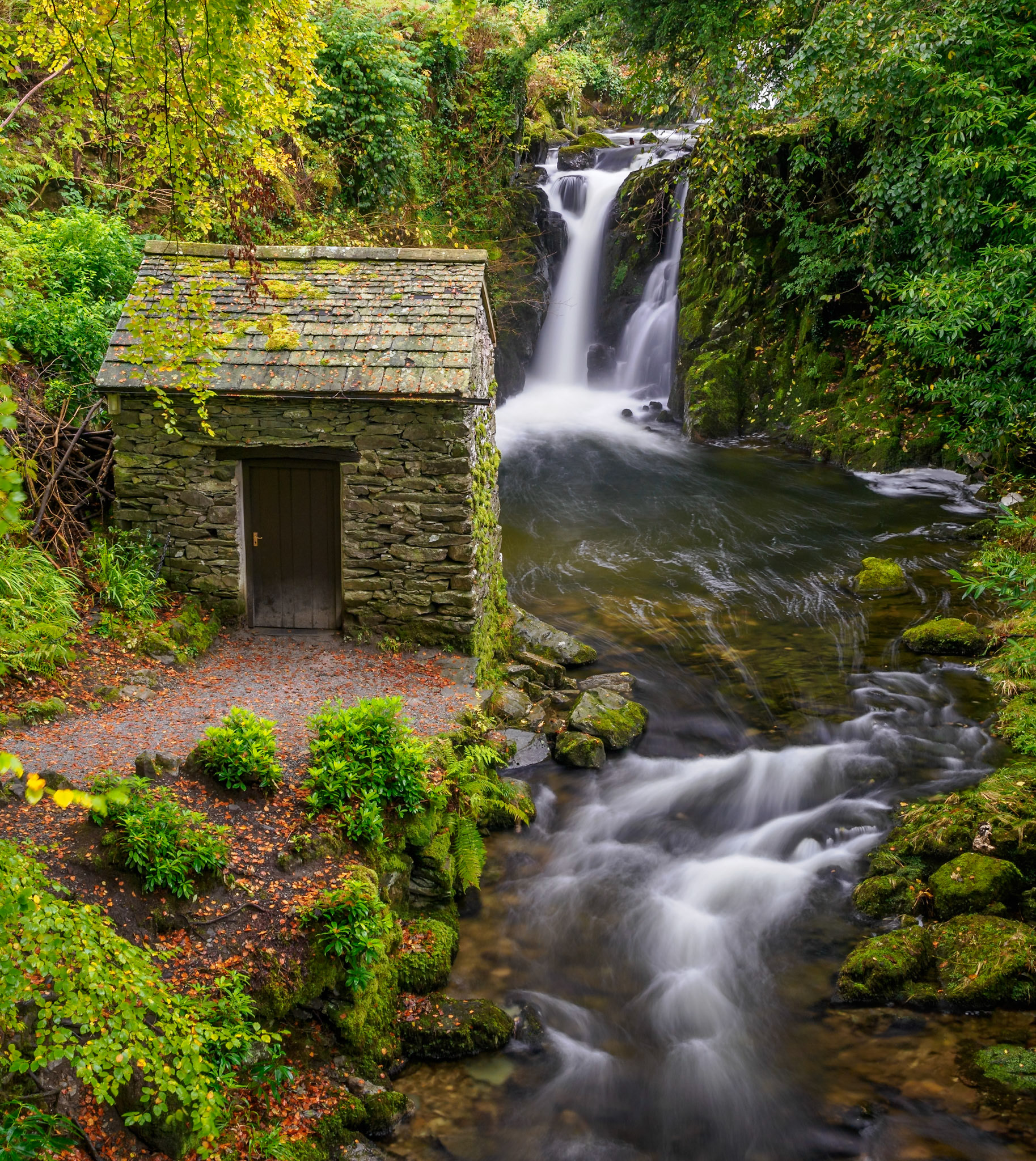 Rydal Gardens and waterfall