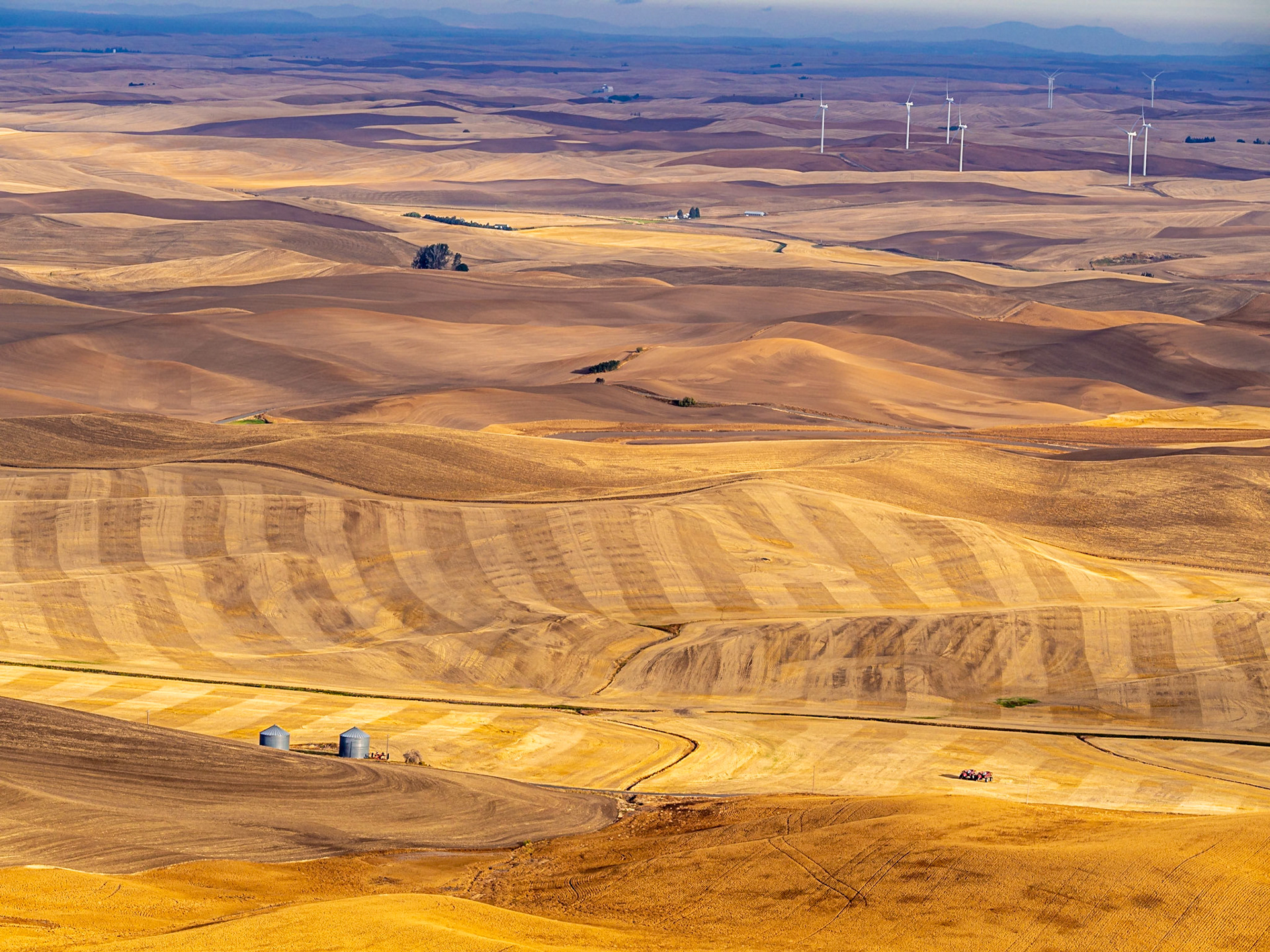 Patterns in the wheat fields of the Palouse