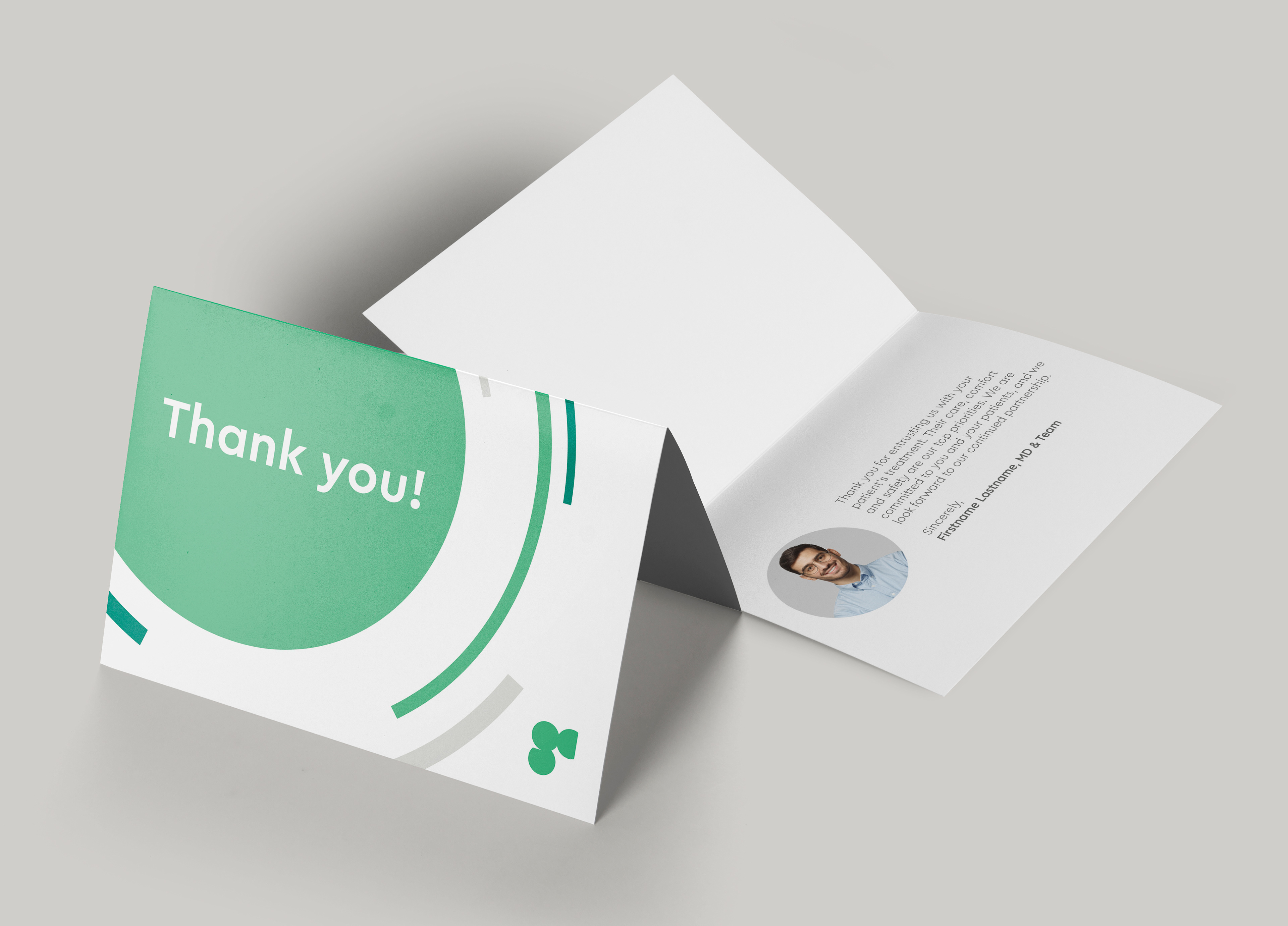 customizable thank you card