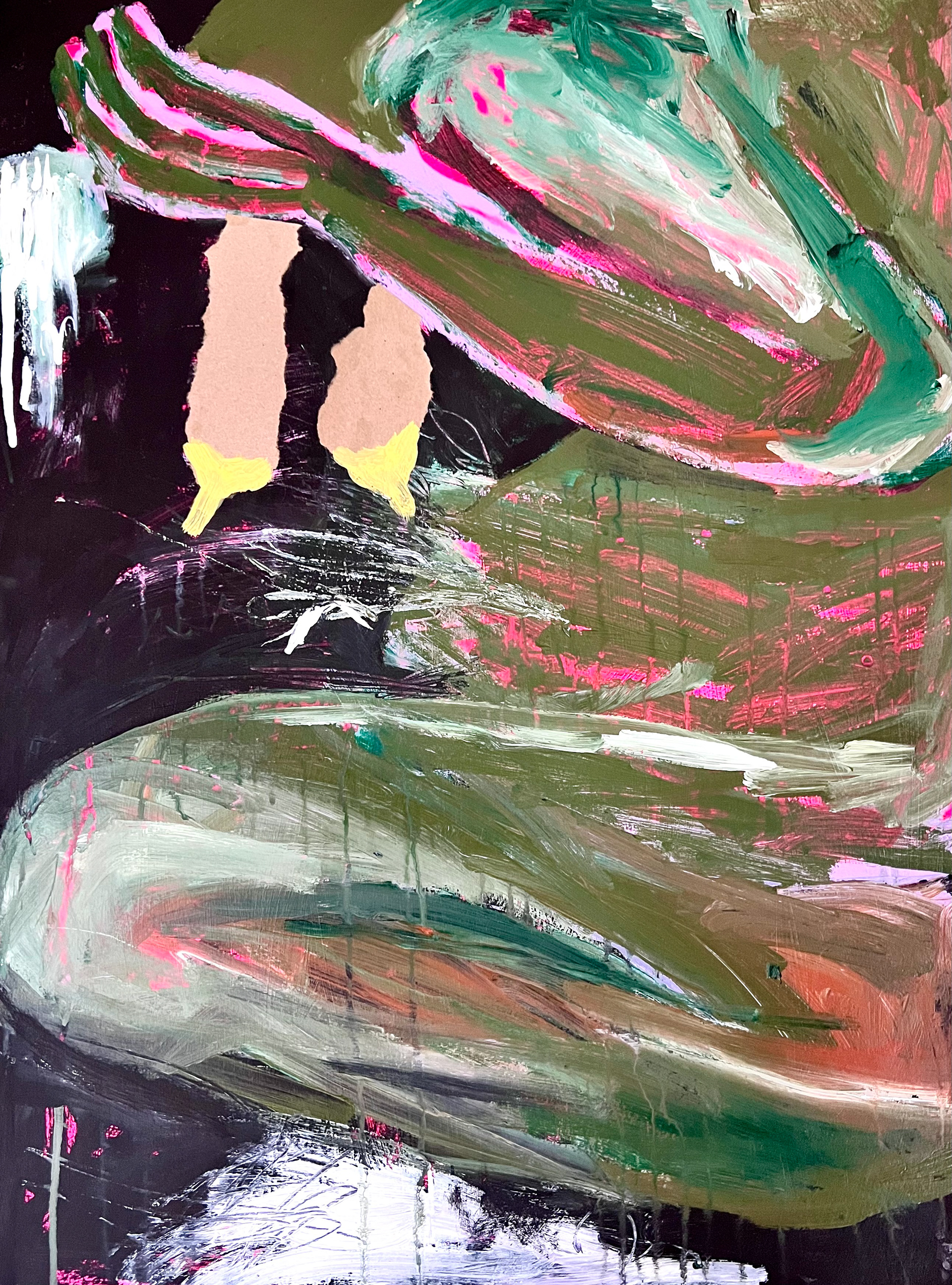 Media on paper 2023Find A Way 18 x 24 in Mixed