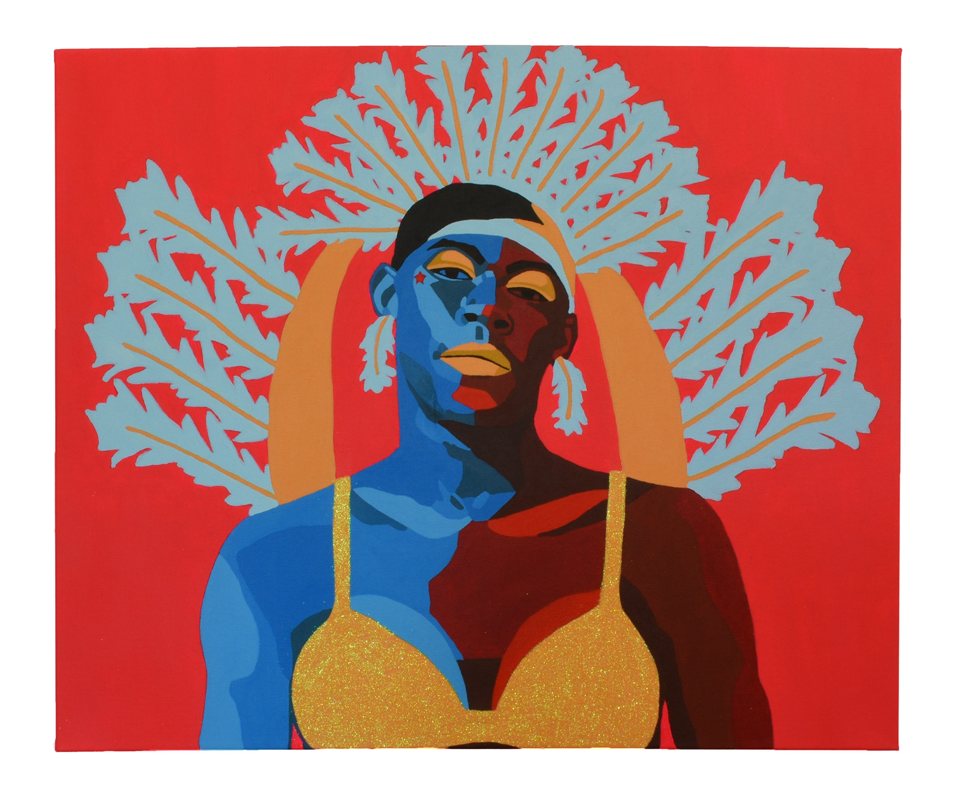 Jazz | 26x18" | Acrylic, glitter on canvas | 2023