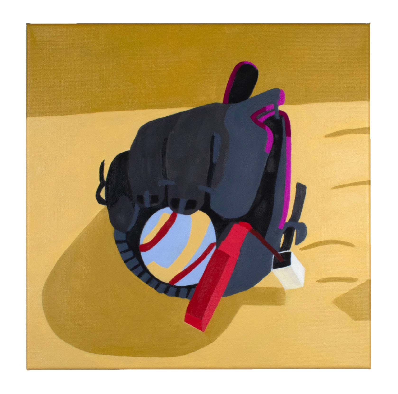 Beauty Catch (Graphic) | Oil on canvas | 14x14” | 2022