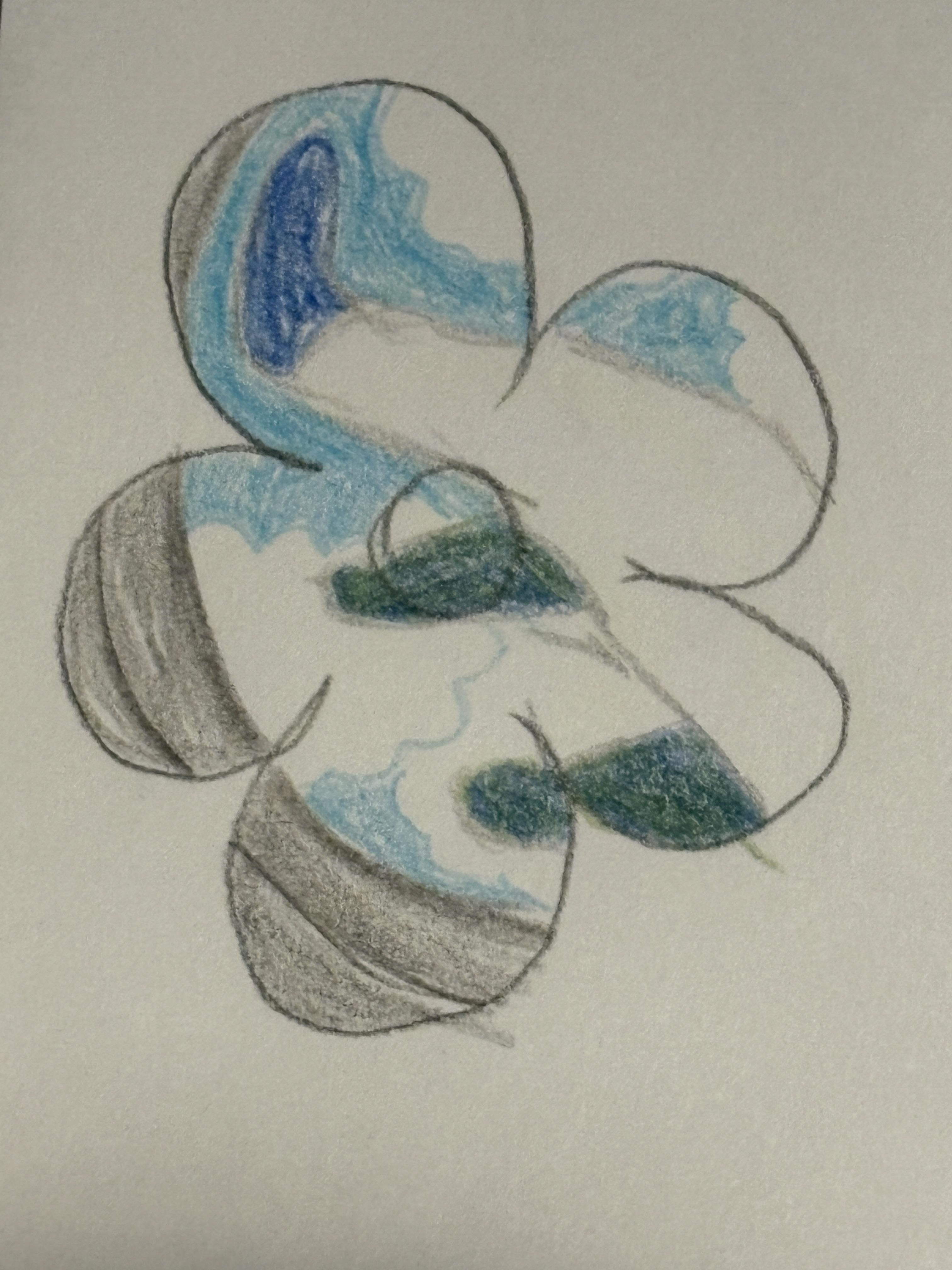 One of the drawn designs used in the album.