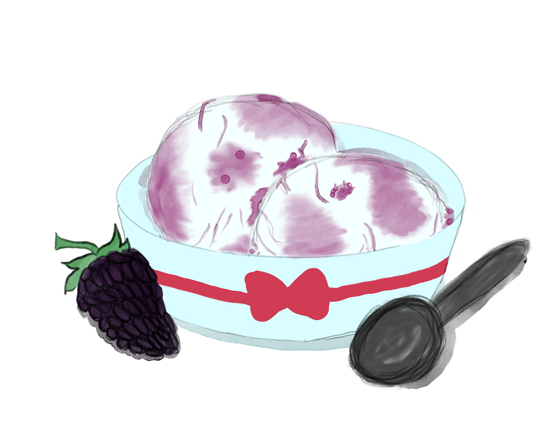 Blackberry Ice cream image