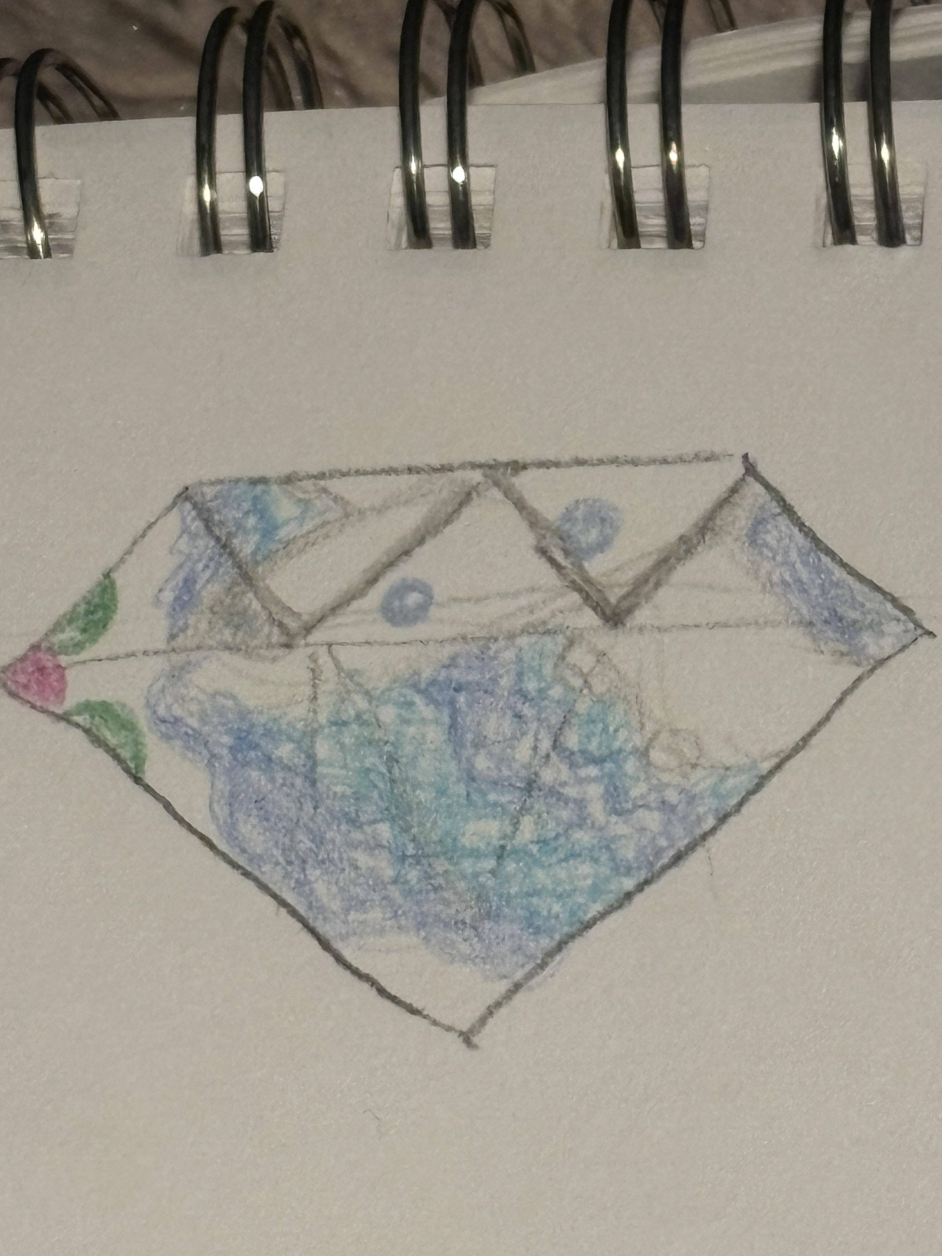 One of the drawn designs used in the album.