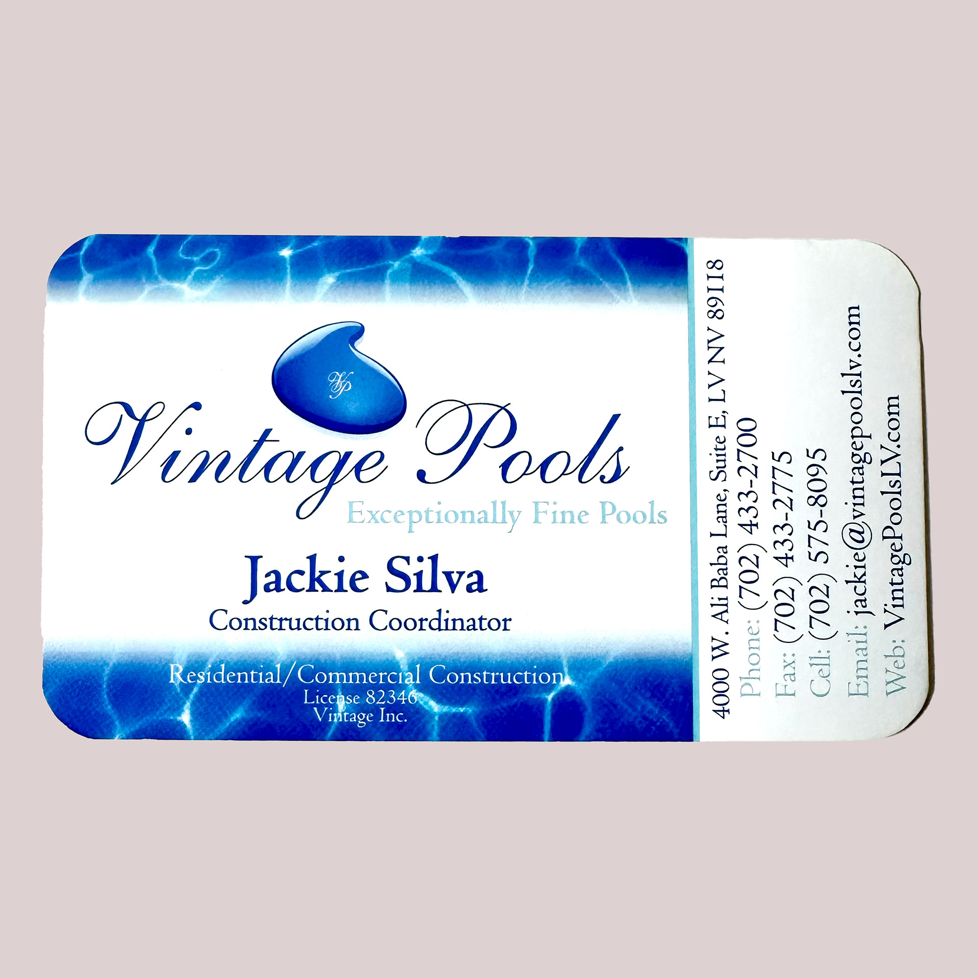 Old Business Card - Side 2