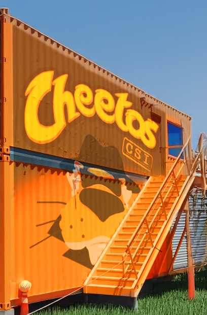 Experiential: CSI: Cheesy Snack Investigation escape room installation