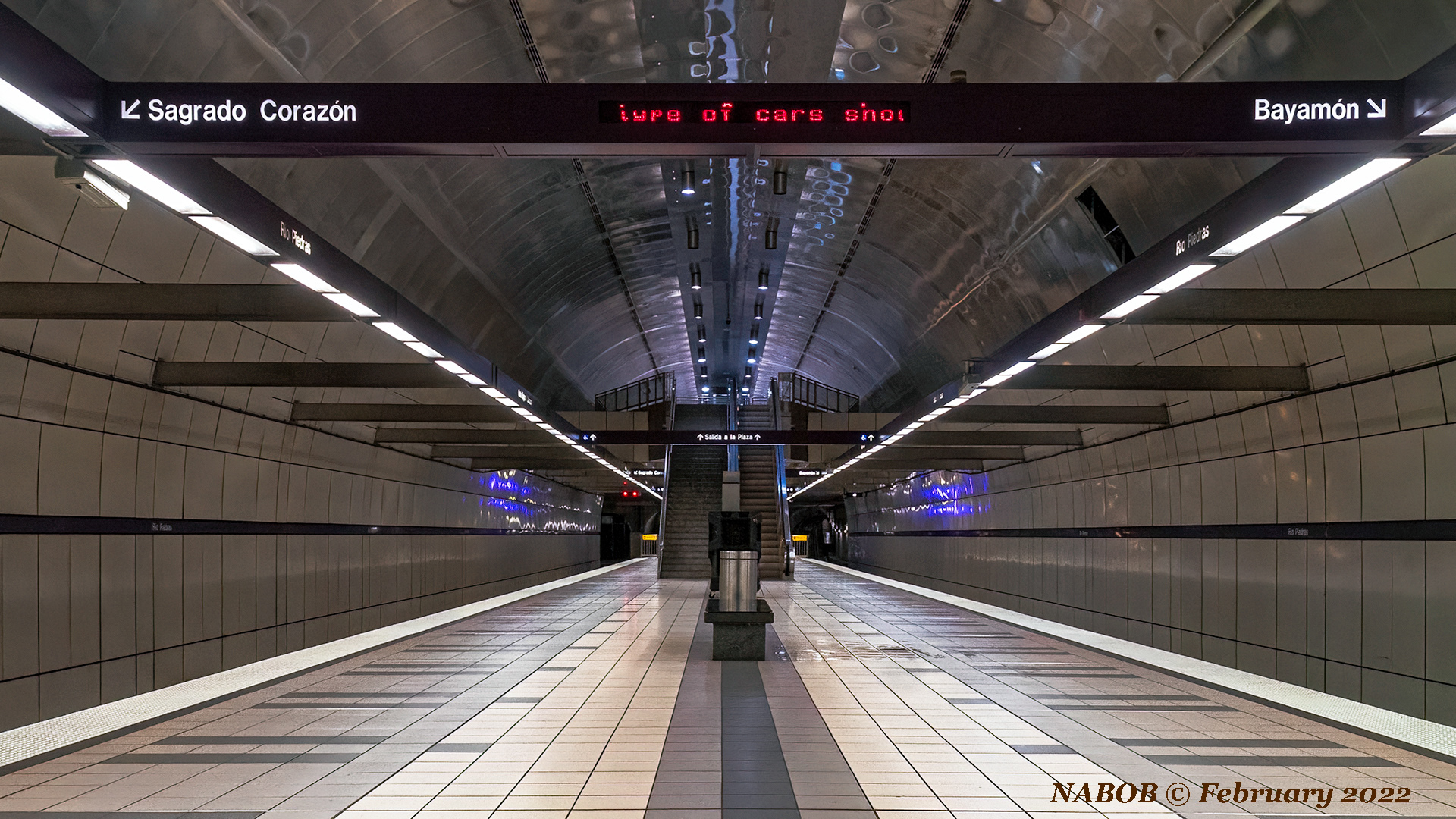 Rio Piedras Station platform, Tren Urbano