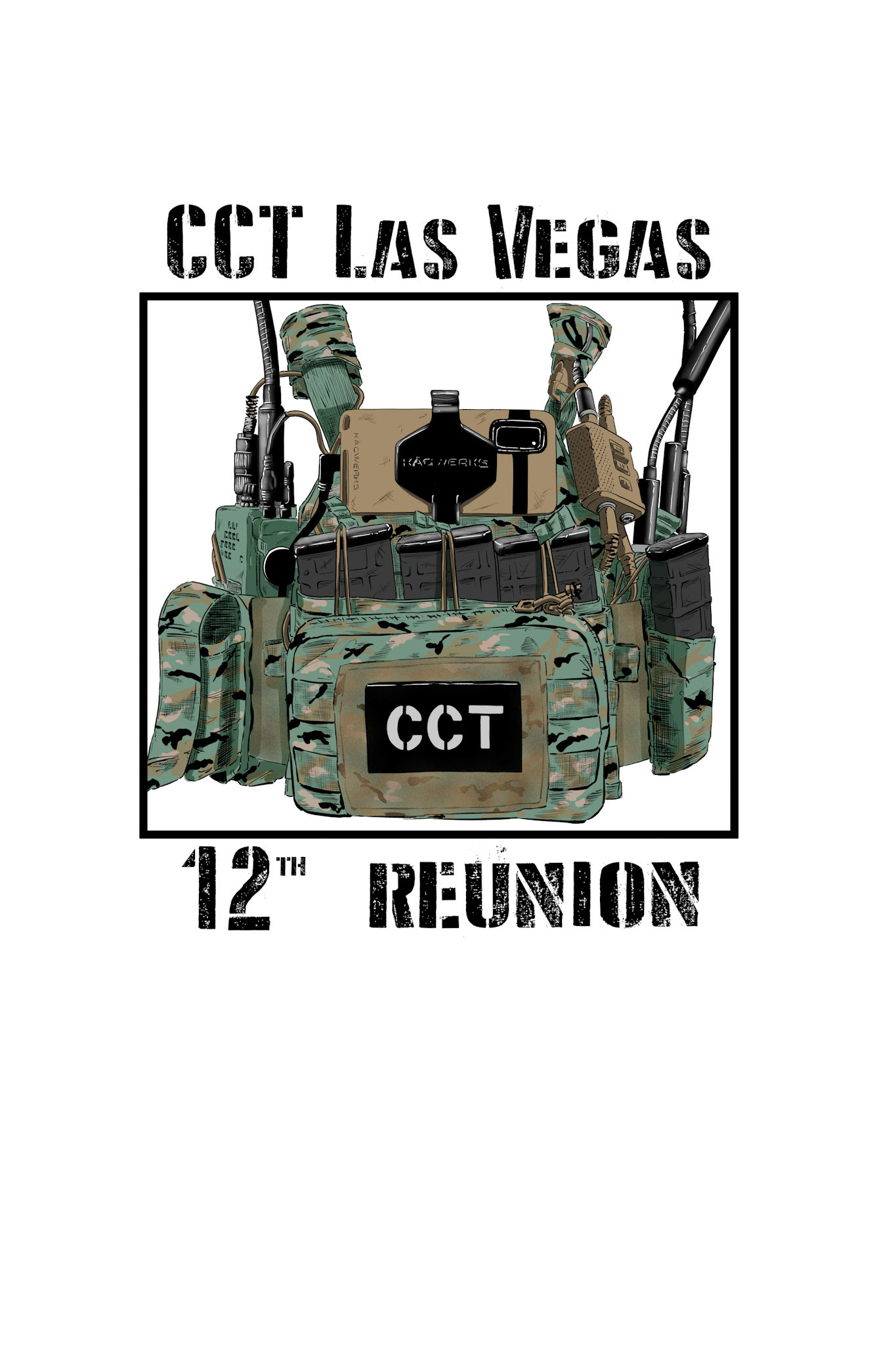12th Annual CCT Reunion (front of shirt)