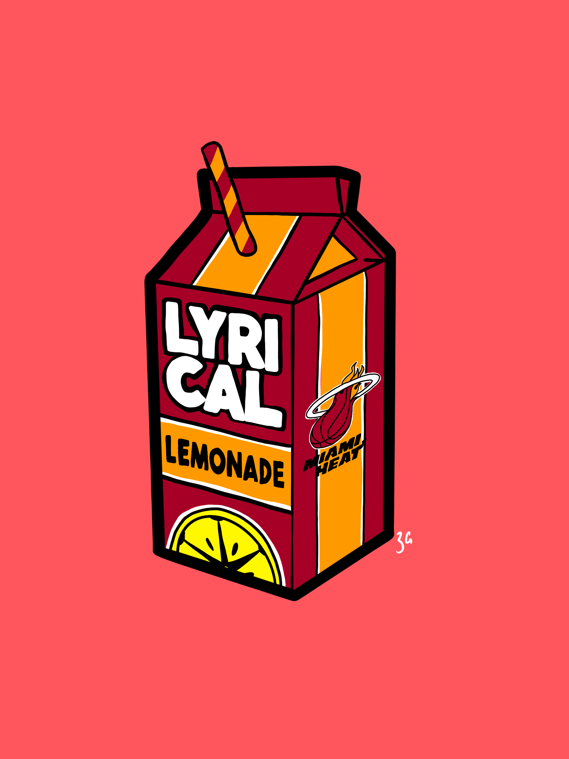 Lyrical Lemonade x NBA | Procreate