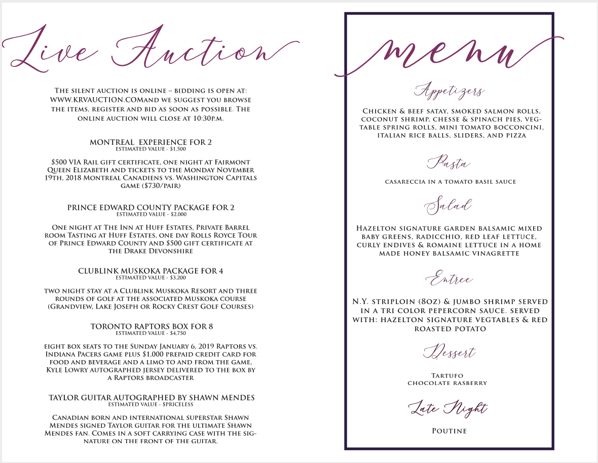 Gala Brochure | Illustrator & Indesign