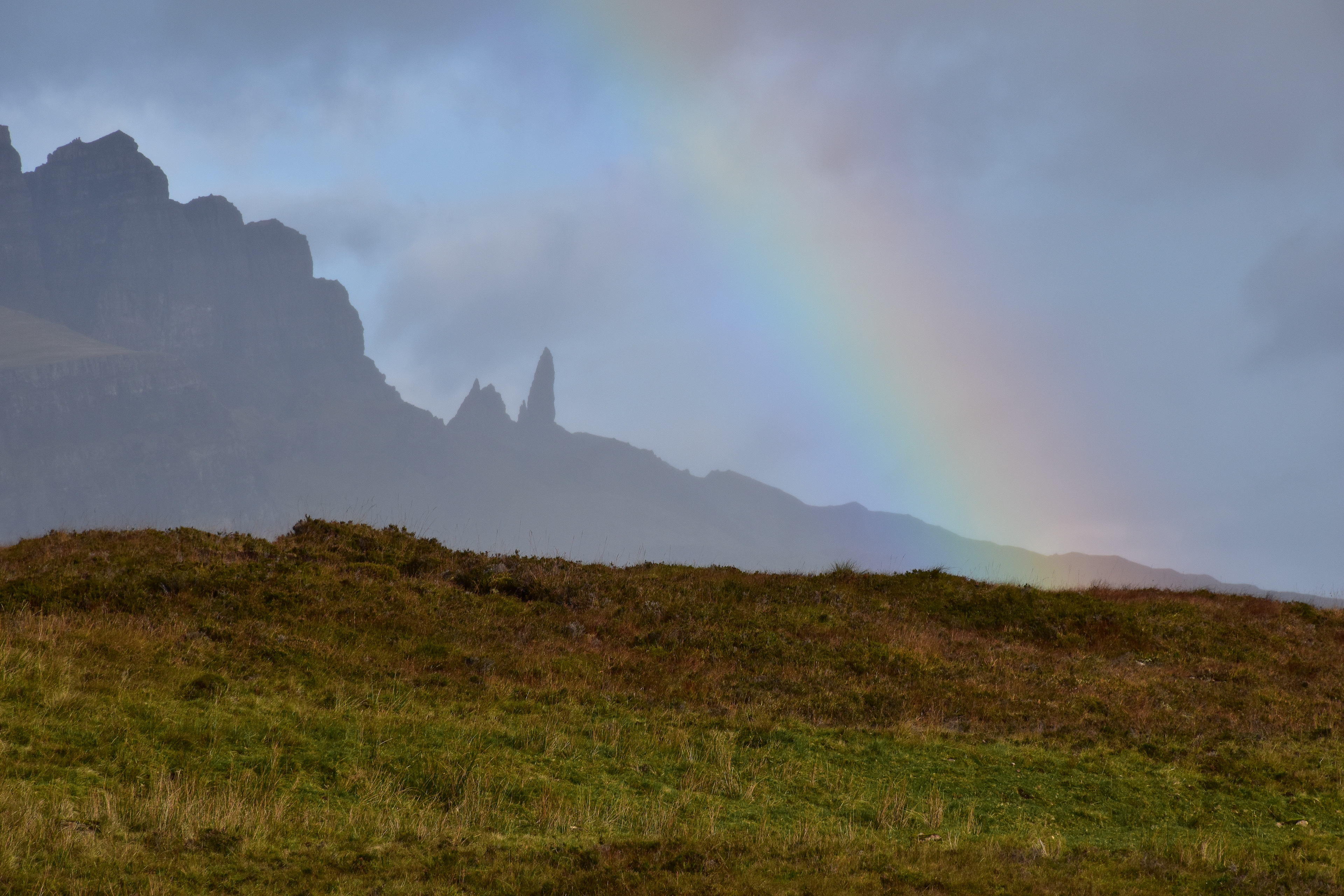 Rainbow over the Old Man of Storr