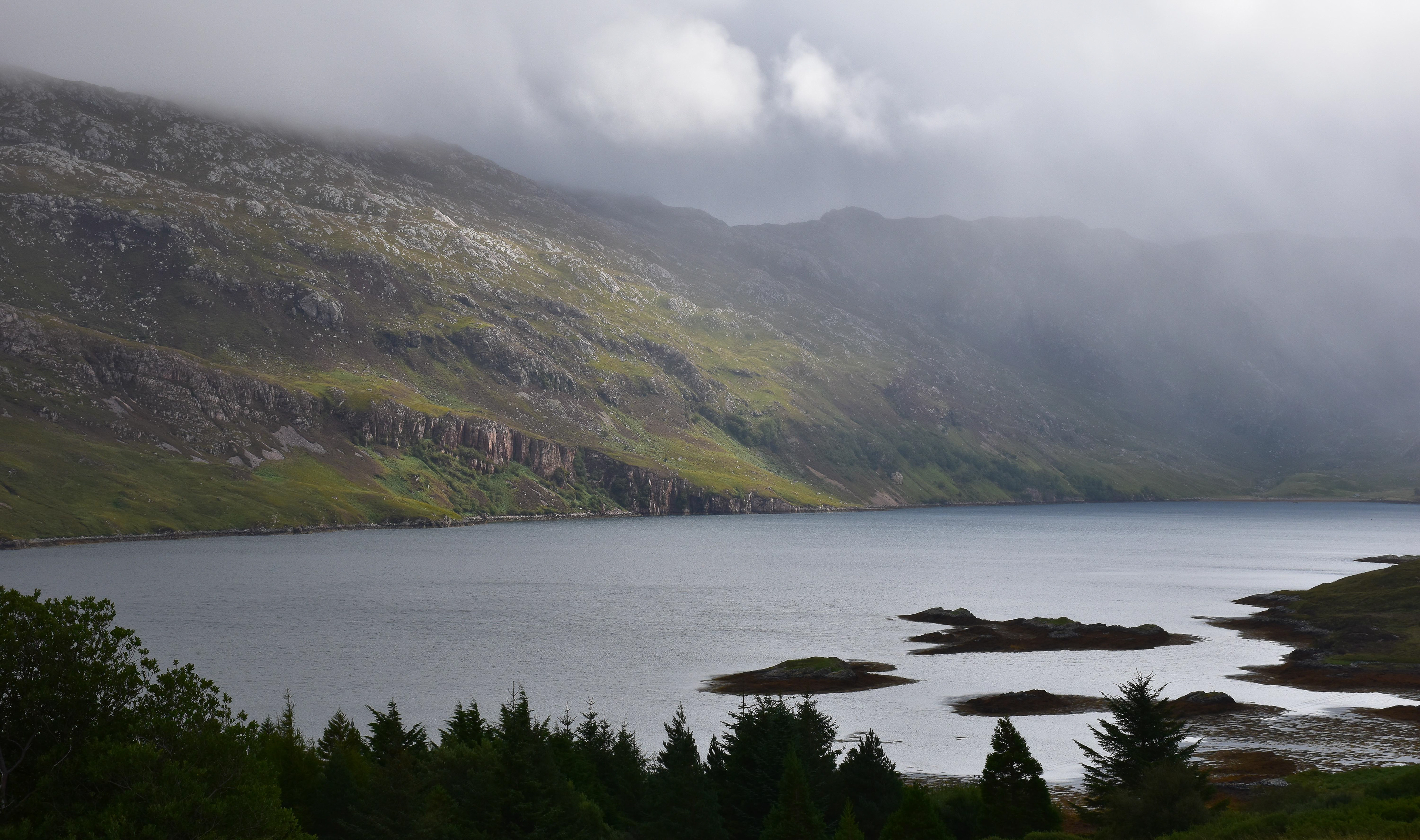 Loch Glencoul rock formations