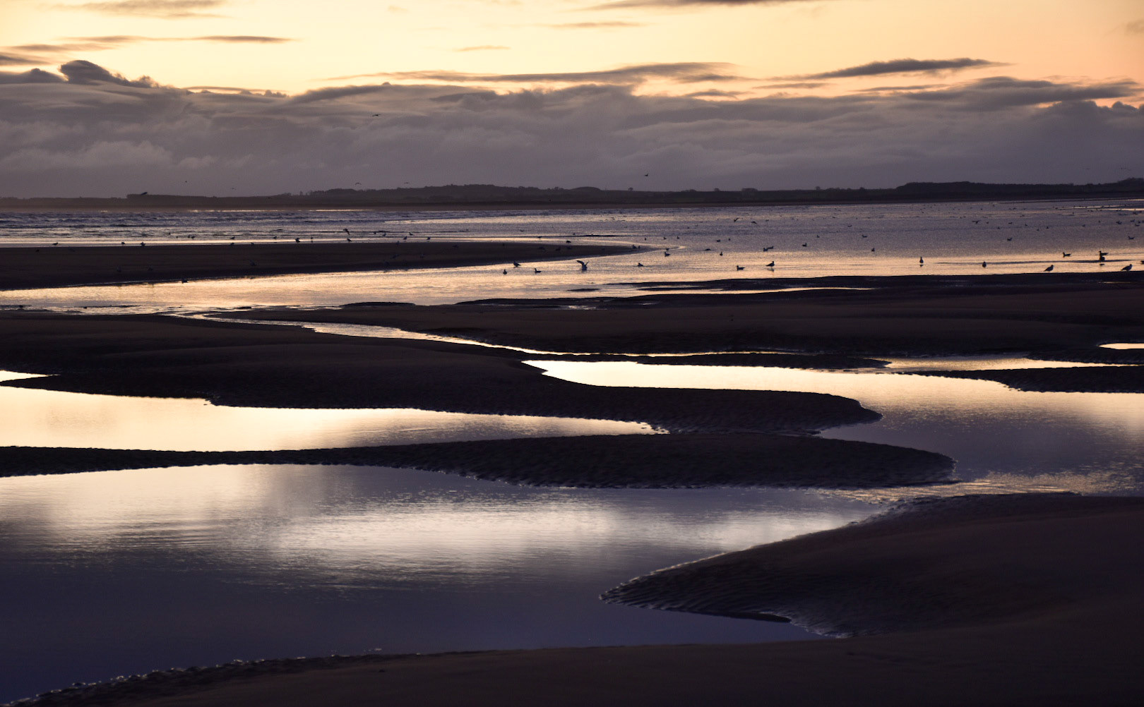 Winter Sunrise across Dornoch Beach