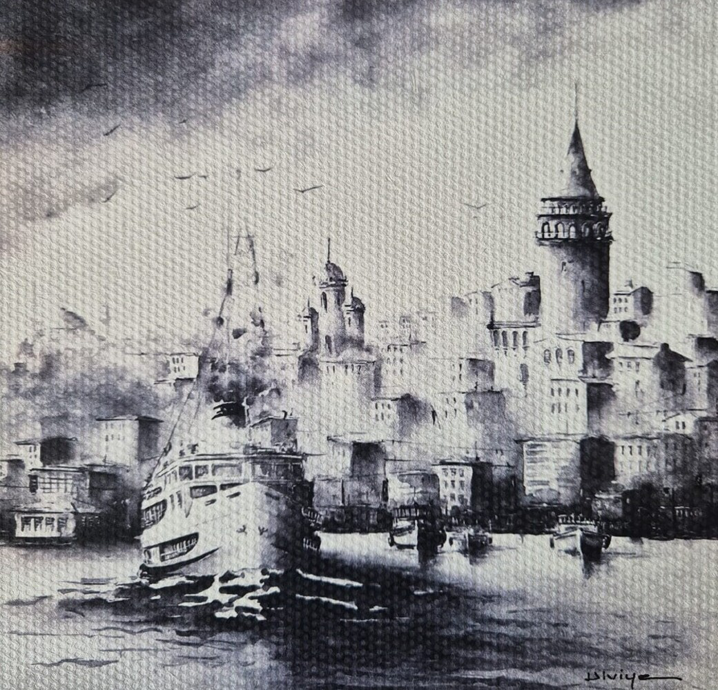 Ulviye Özönder Aydın, İstanbul, 32x34 cm, Karışık Teknik, 2025
